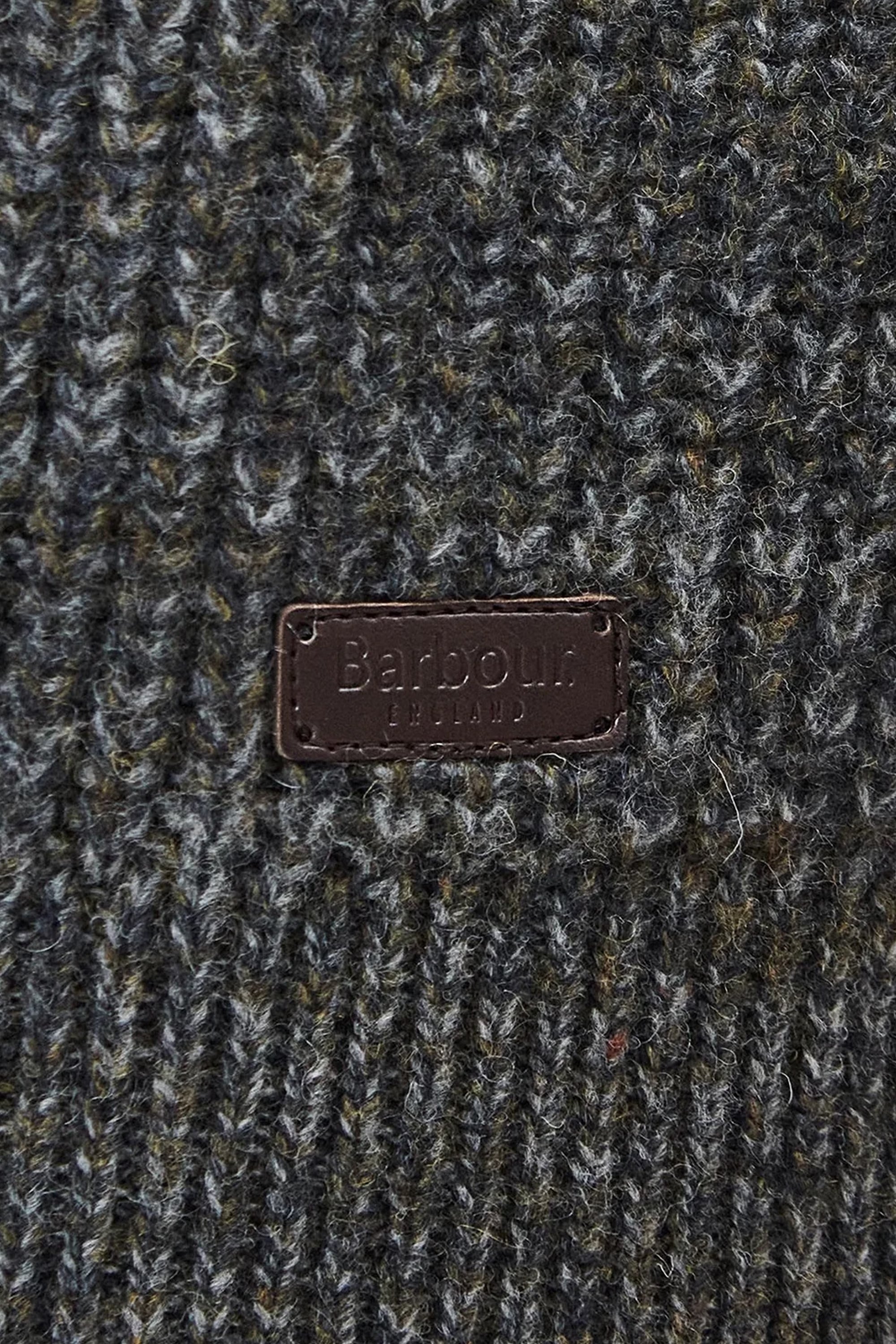 Barbour Horseford Half Zip Kitted Jumper #Colour_Olive