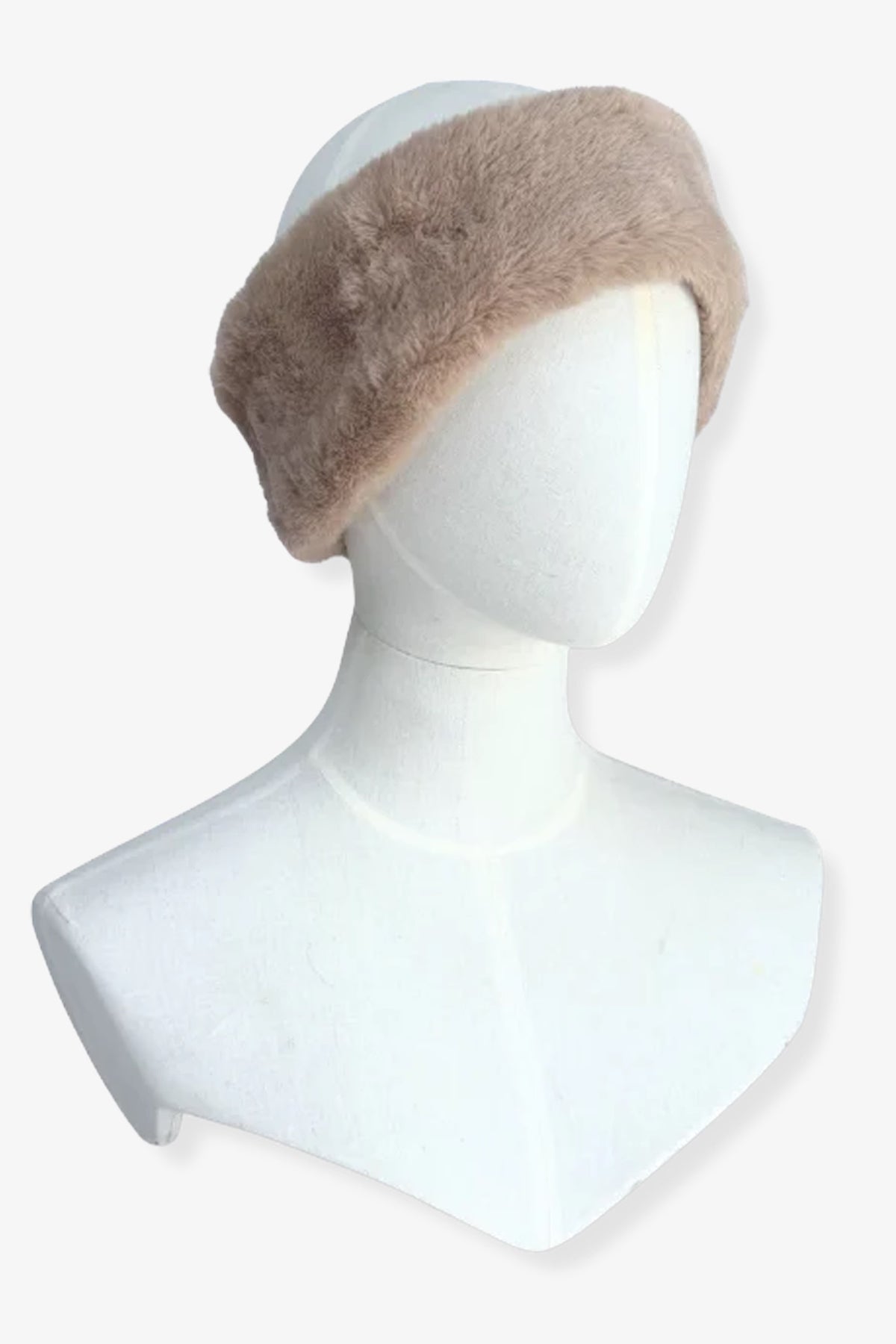 Barkworth Reeve Wildling Headband Reverible Faux Fur & Velvet #Colour_Olive & Fawn