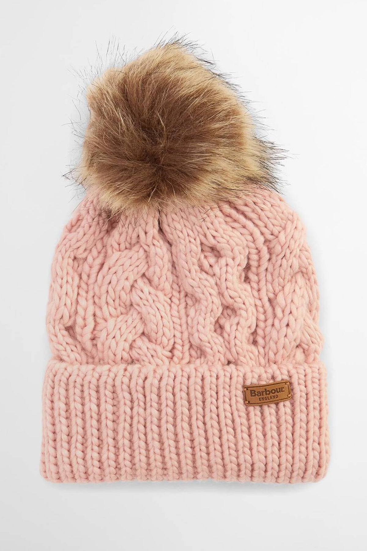 Barbour Penshaw Beanie Hat #Colour_Pink Blush