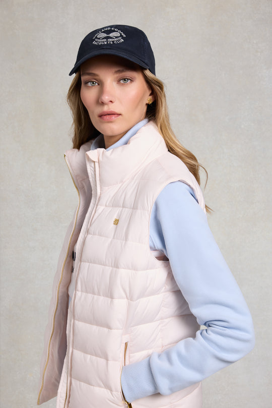 Holland Cooper Navy Ecru Racquets Cap #Colour_Navy Ecru