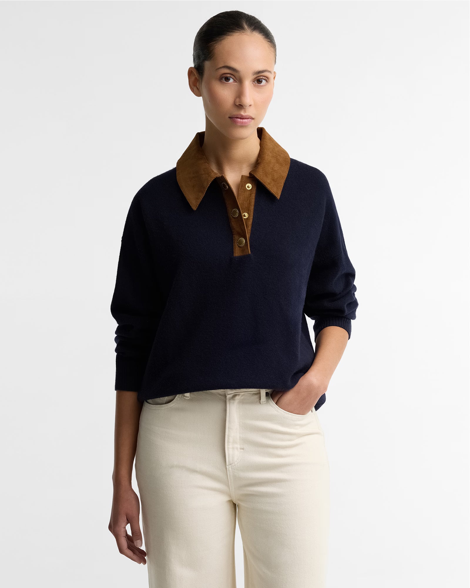 Barbour Ravenshill Knitted Jumper #Colour_Navy