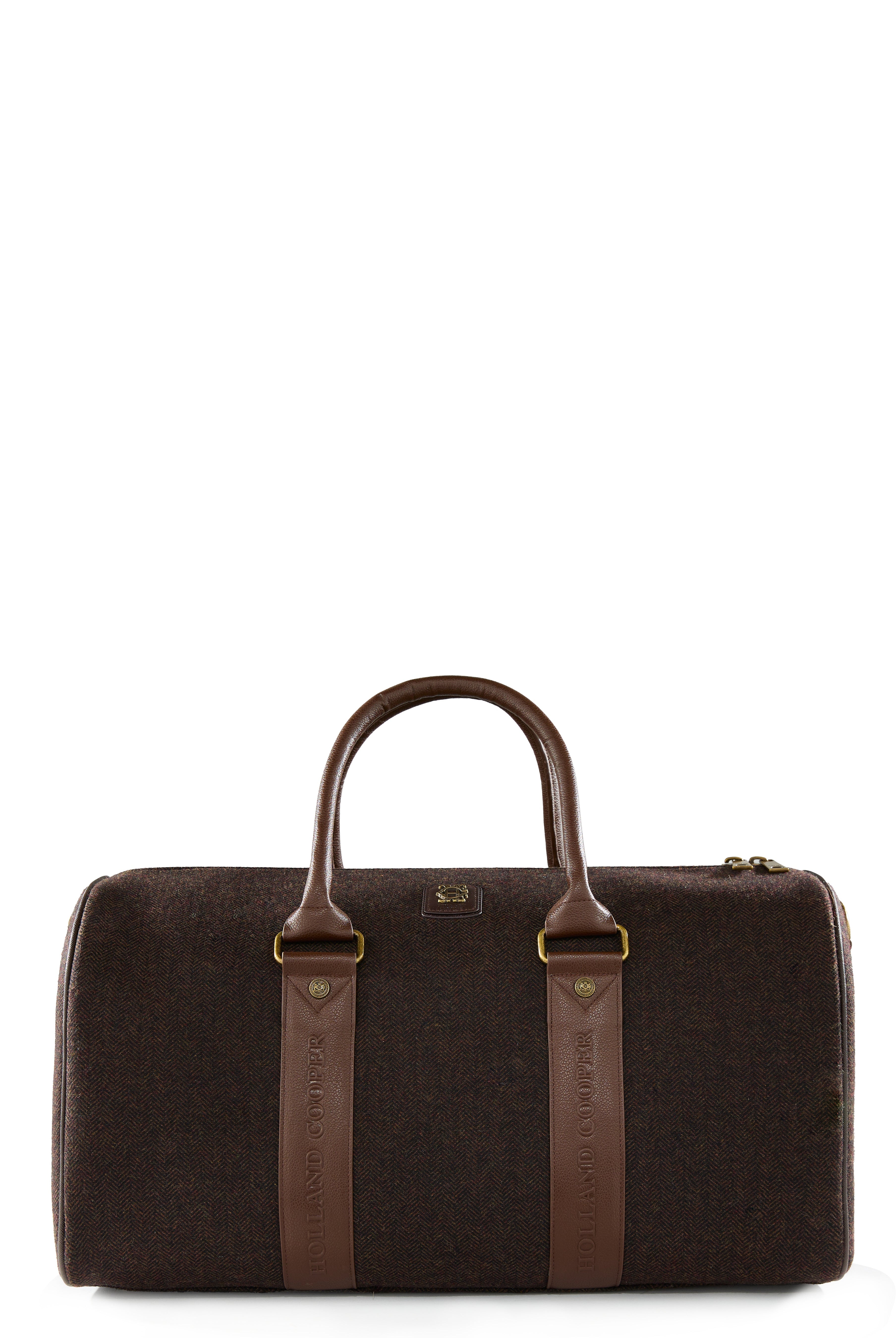 Regency Holdall - brown herringbone