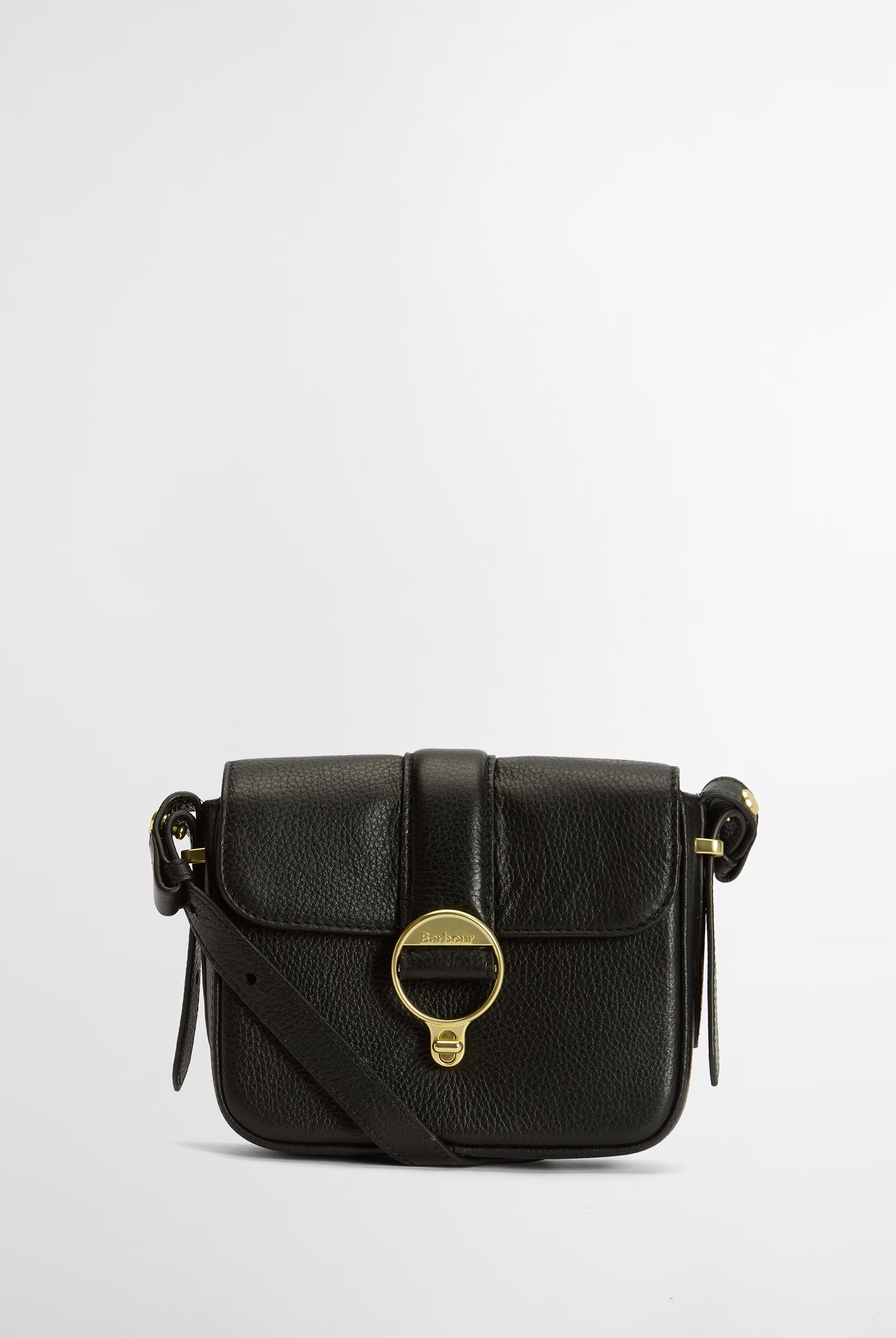 Barbour Rosa Leather Crossbody Bag #Colour_Black
