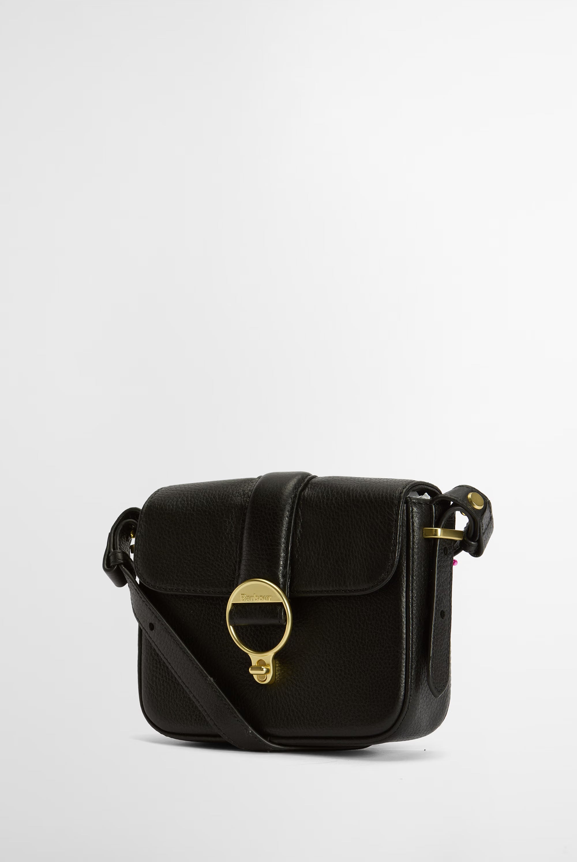 Barbour Rosa Leather Crossbody Bag #Colour_Black