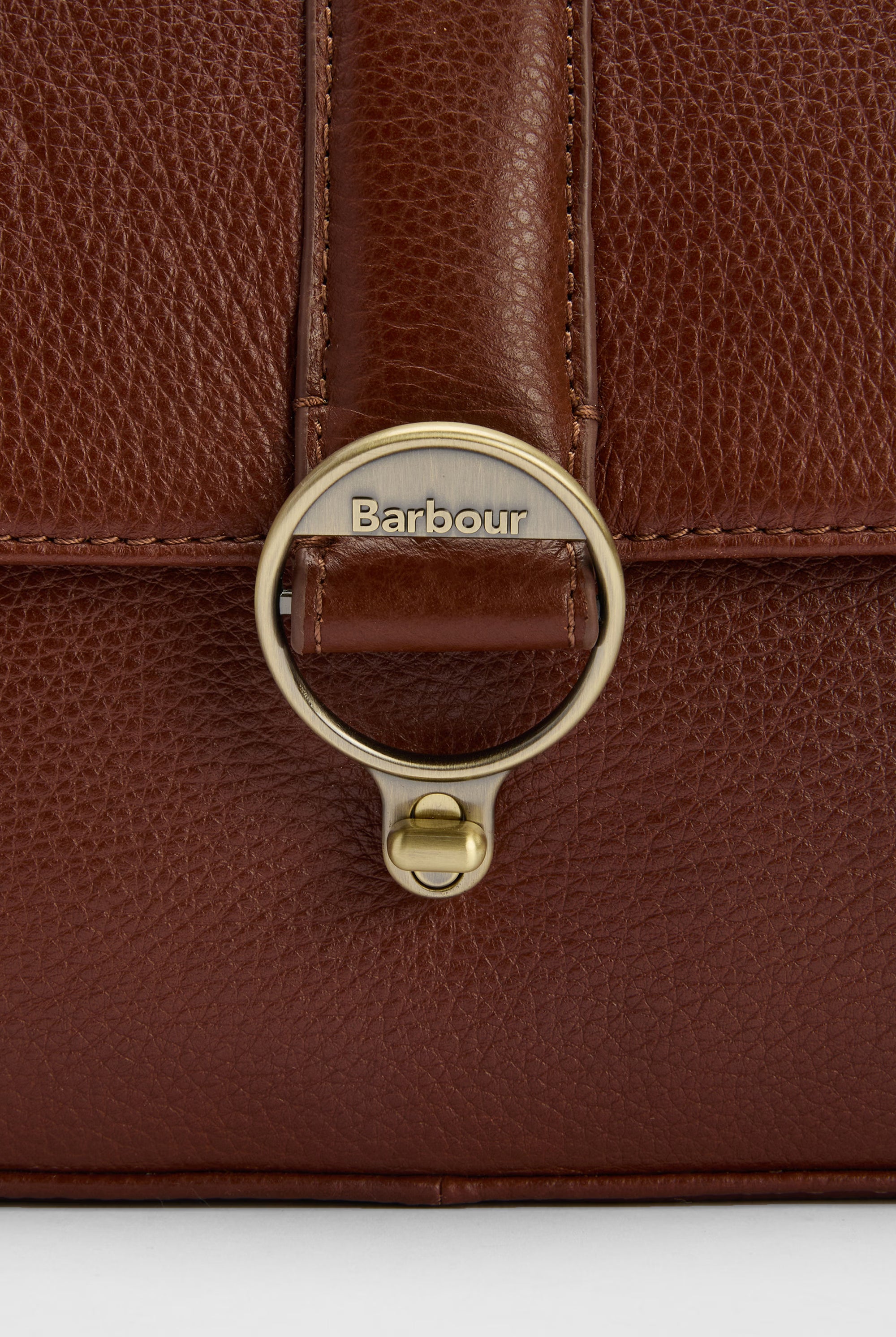 Barbour Rosa Leather Crossbody Bag #Colour_Brown