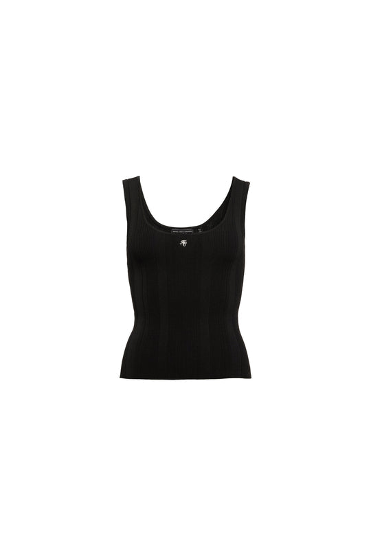 Holland Cooper Black Ruby Knitted Vest #Colour_Black