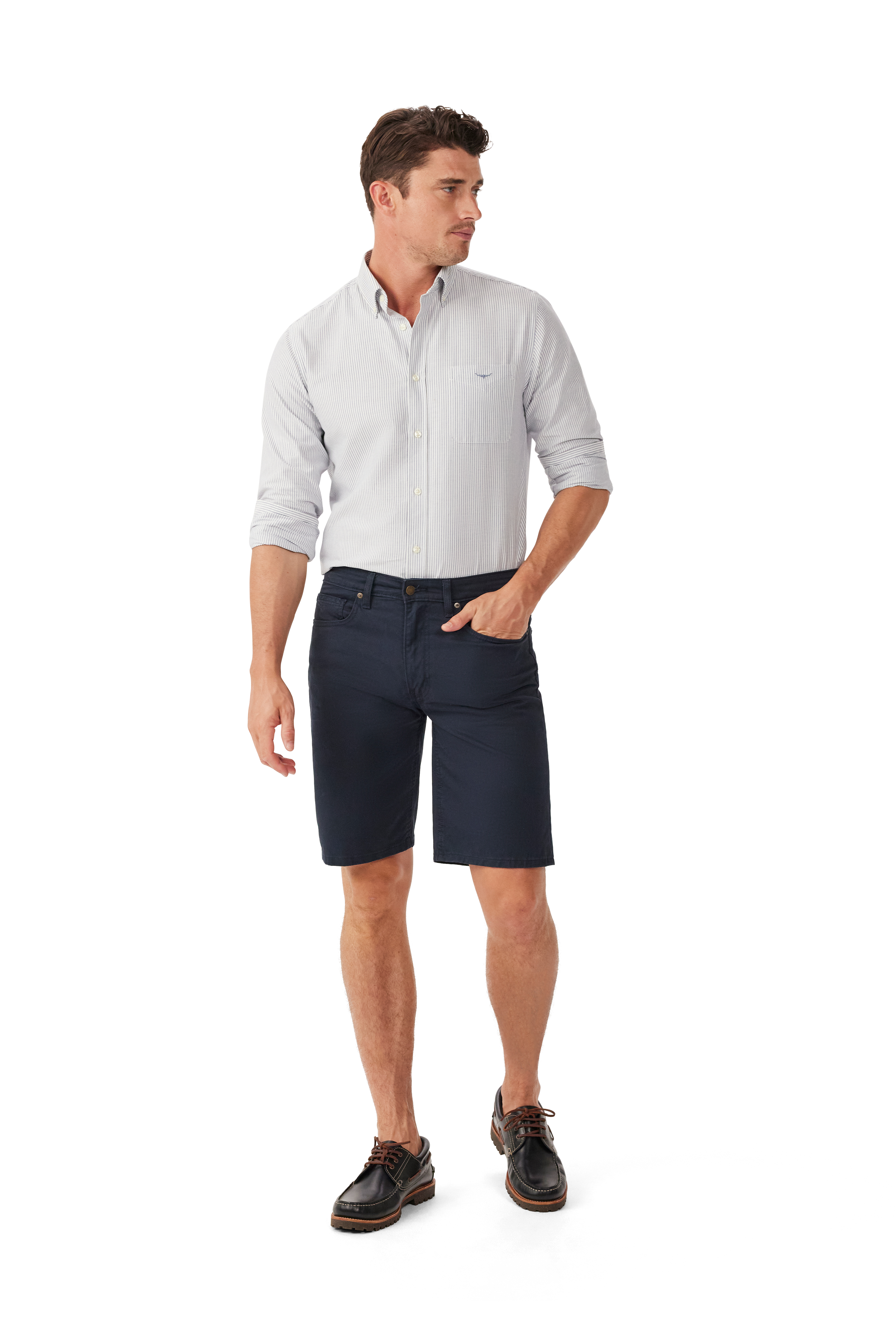 R.M. Williams Navy Nicholson Short #Colour_Navy