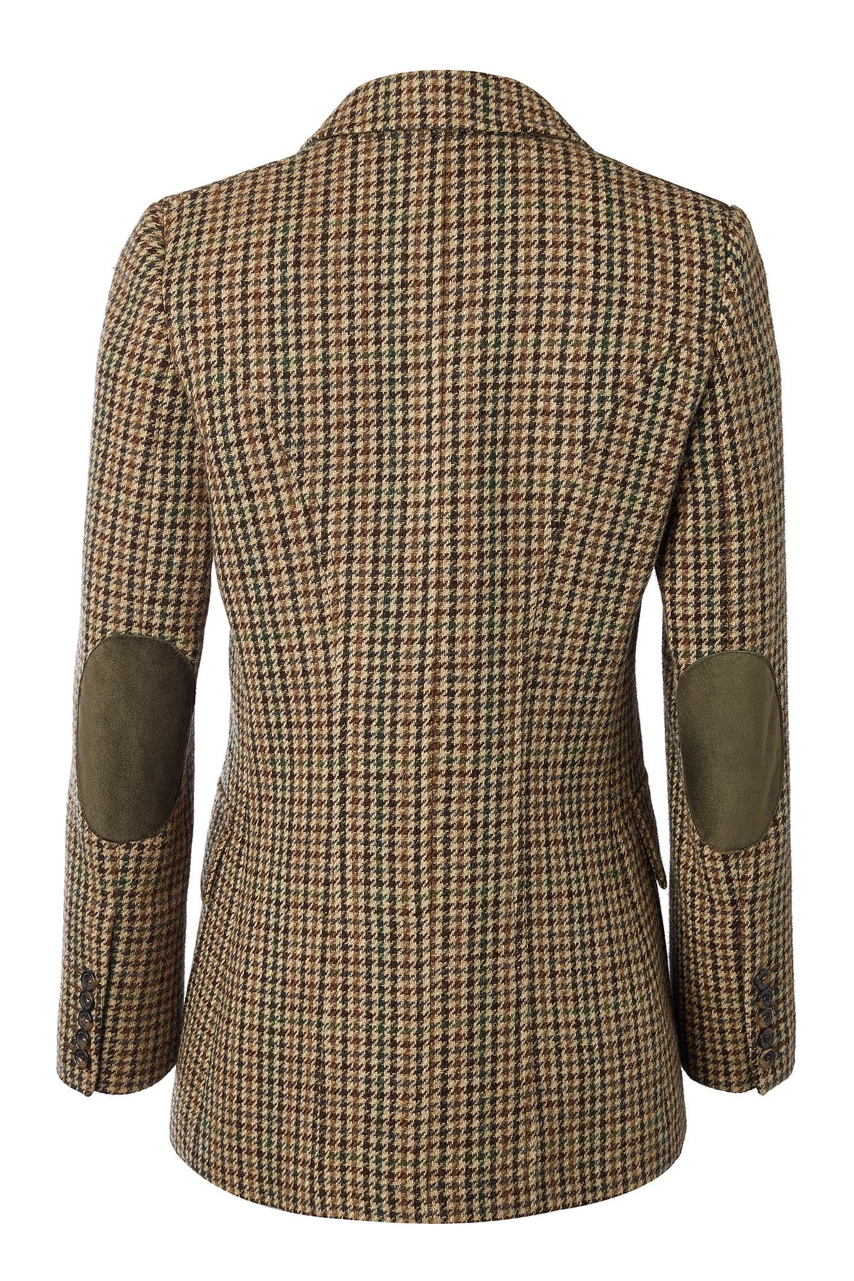 Holland Cooper Single Breasted Field Blazer #Colour_Hailes Green Tweed