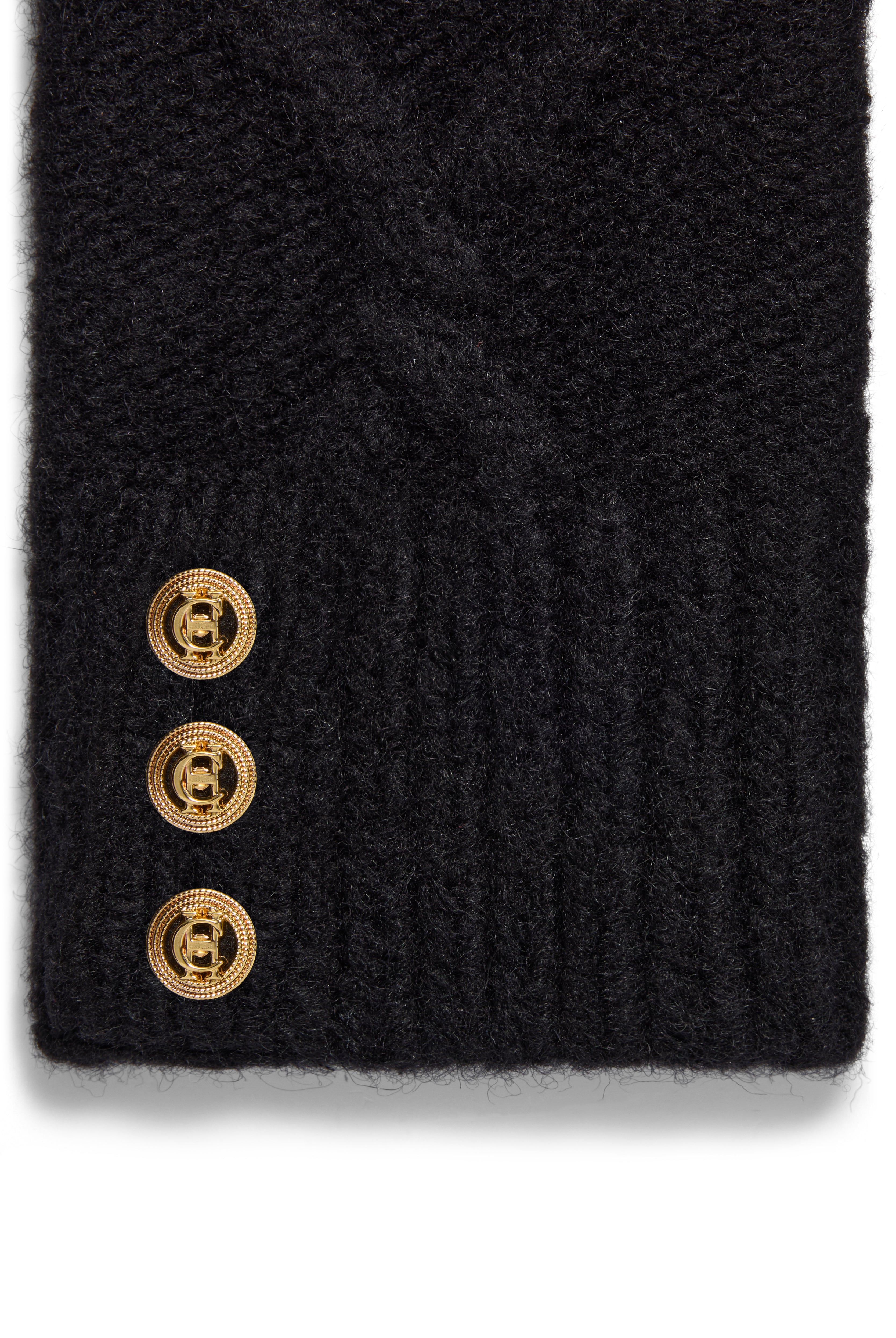 Holland Cooper Sloane Fingerless Gloves #Colour_Black