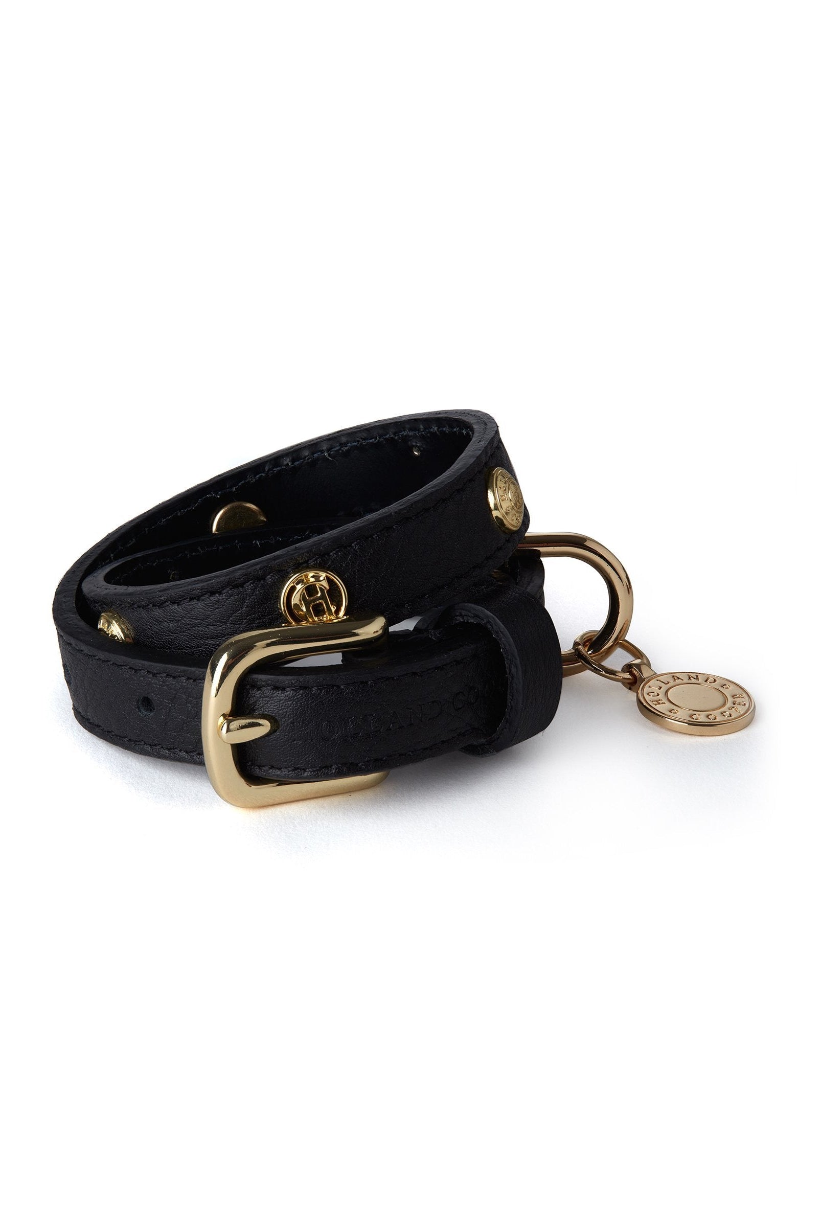 HC Studded Dog Collar - black - S