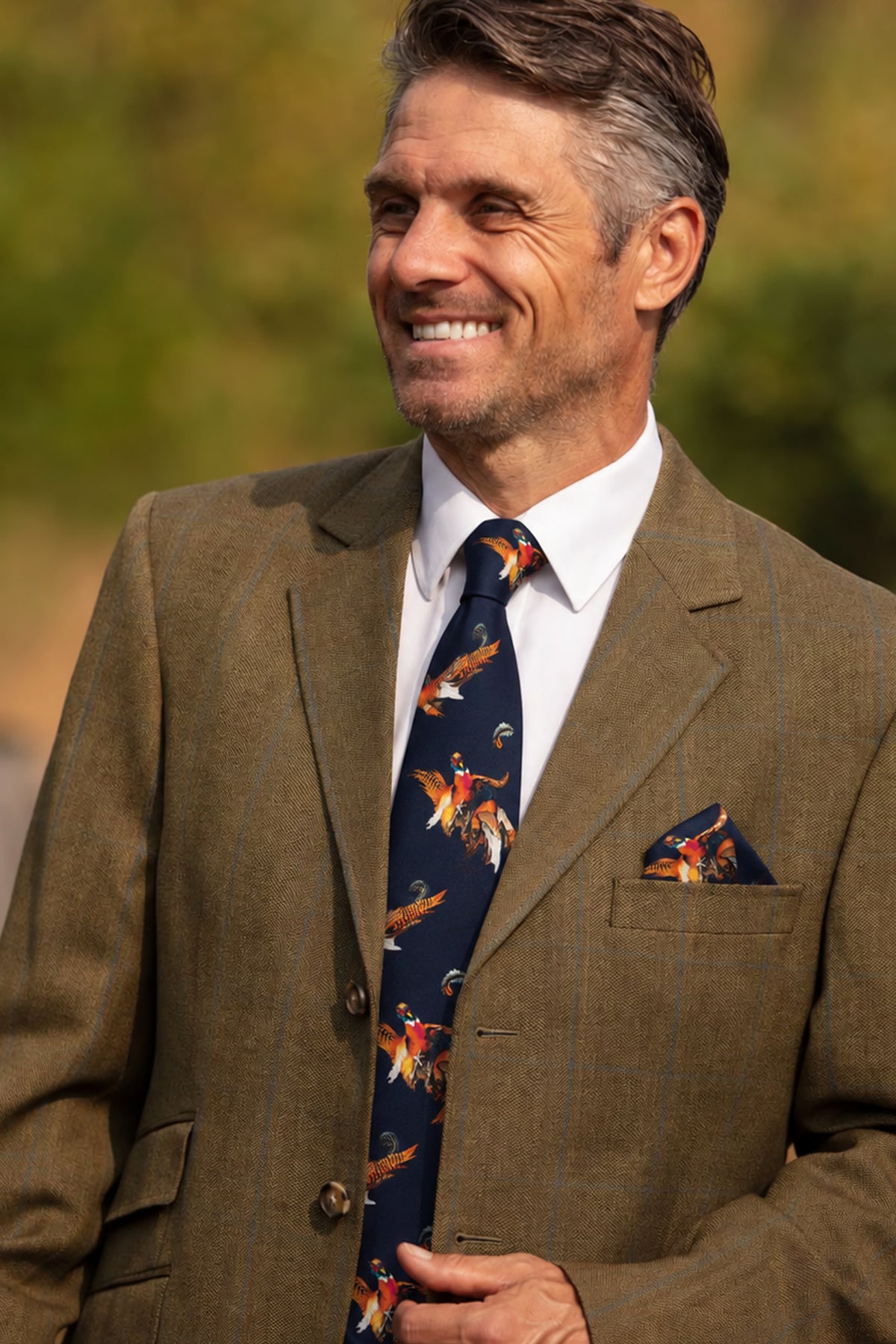 Clare Haggas Spur of the Moment Tie #Colour_Navy