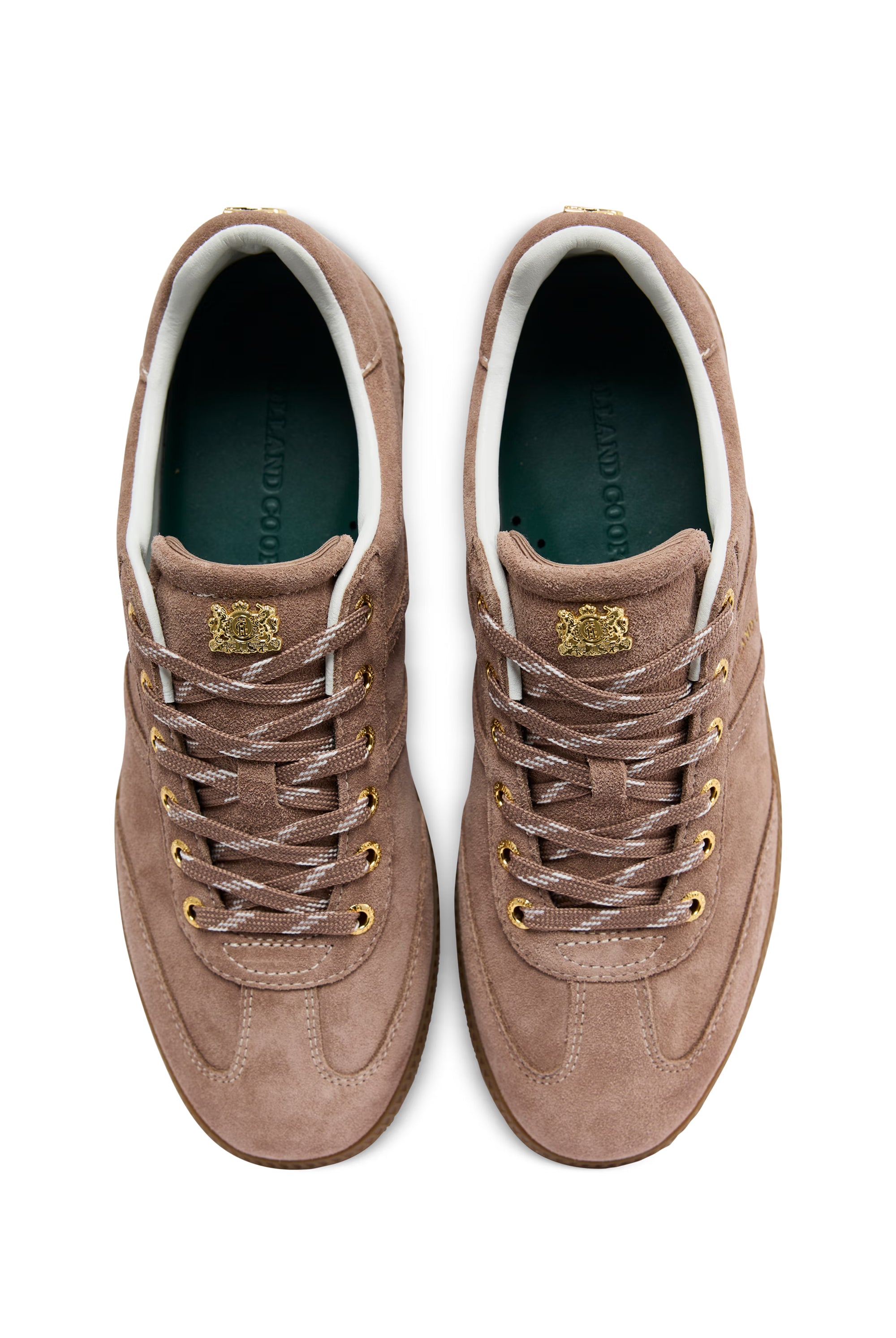 Holland Cooper Knightsbridge Court Trainer #Colour_Taupe Suede