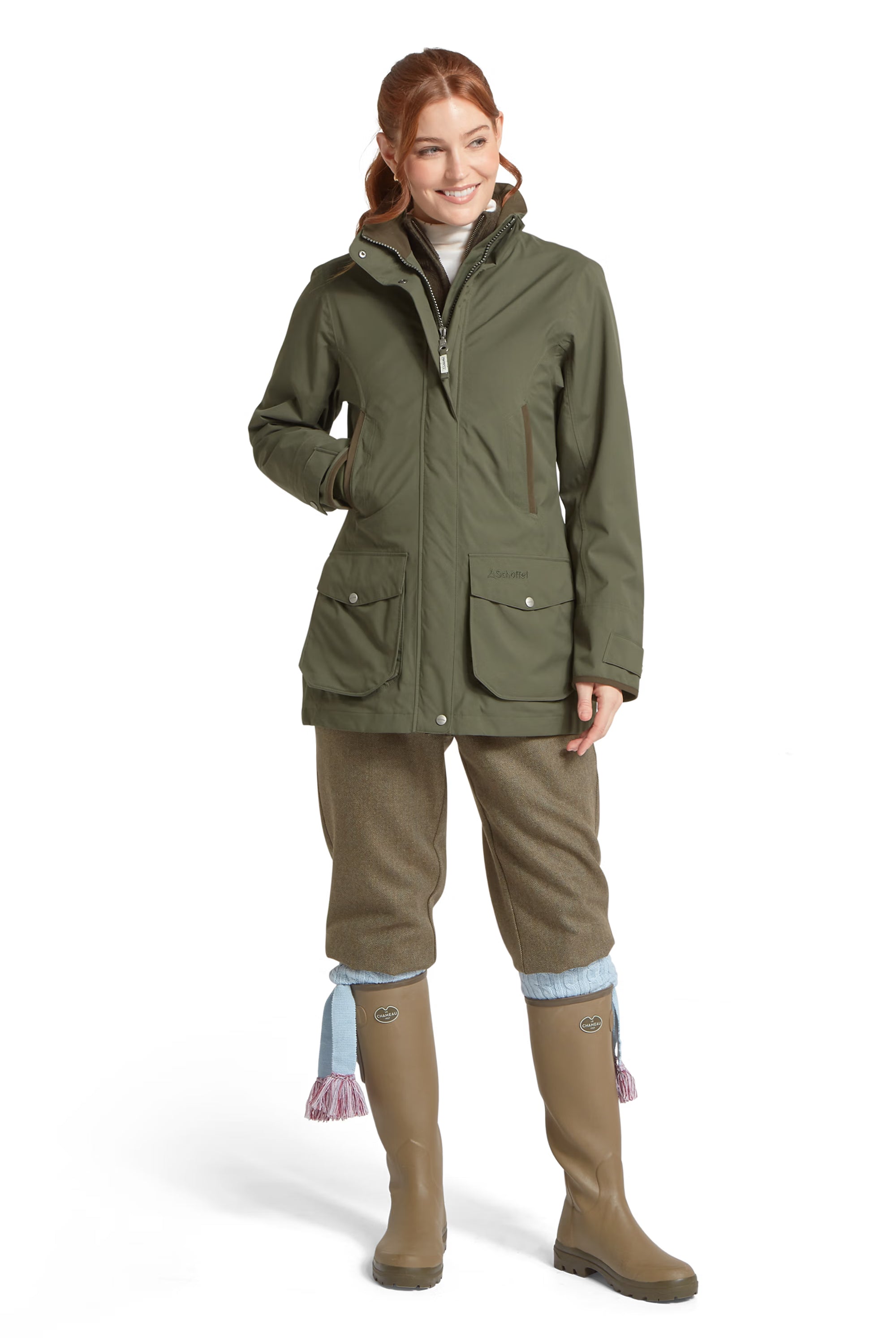 Schoffel Teal Ultralight Coat #Colour_Forest