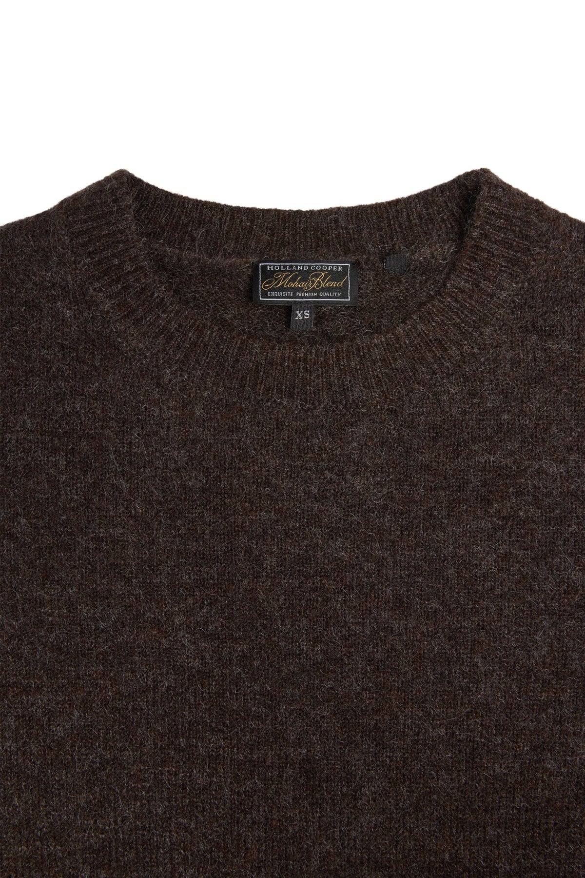 Holland Cooper Tori Crew Neck Knit #Colour_Chocolate