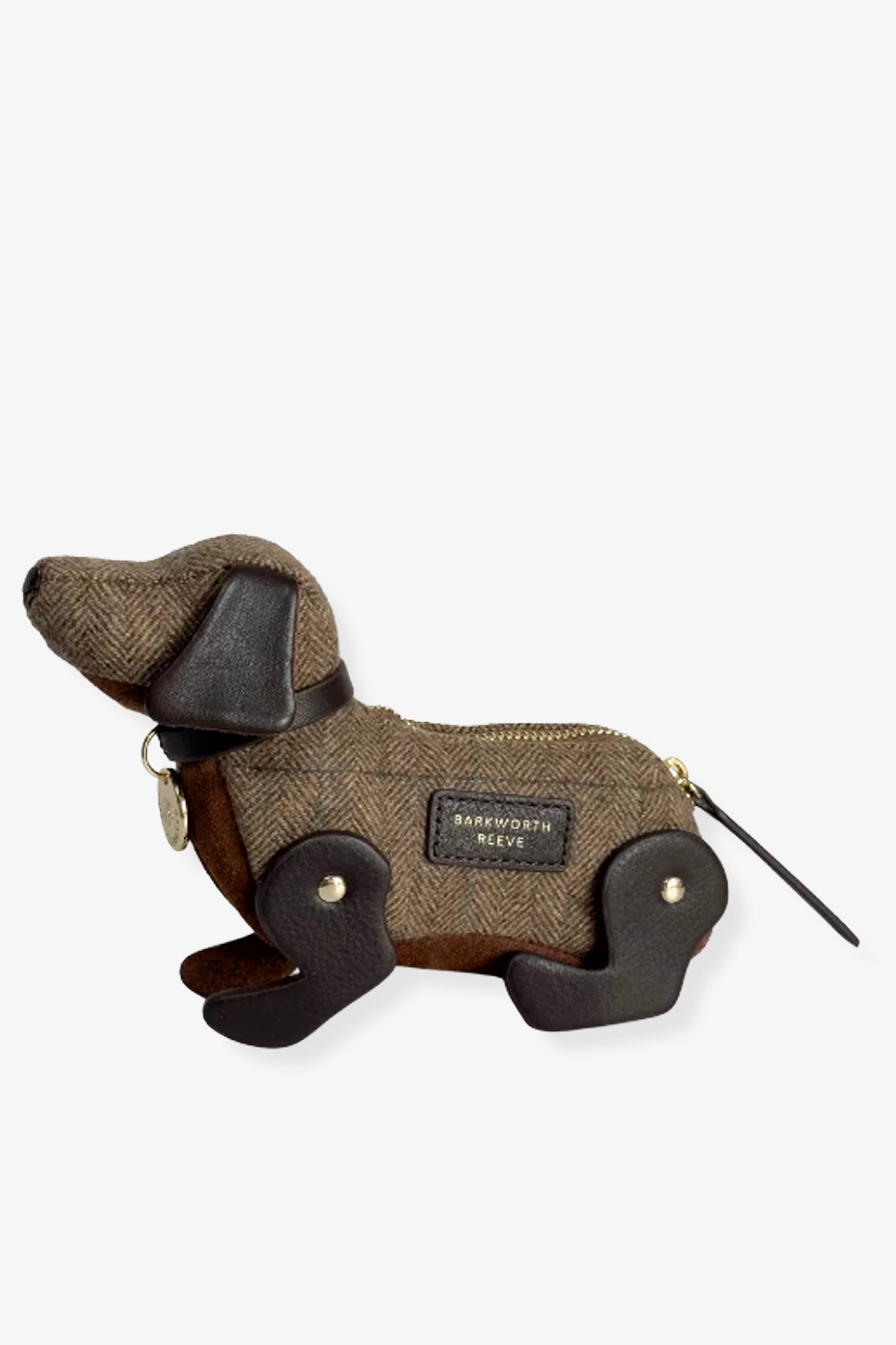 Barkworth Reeve Doogle the Puppy Purse #Colour_Tweed & Suede