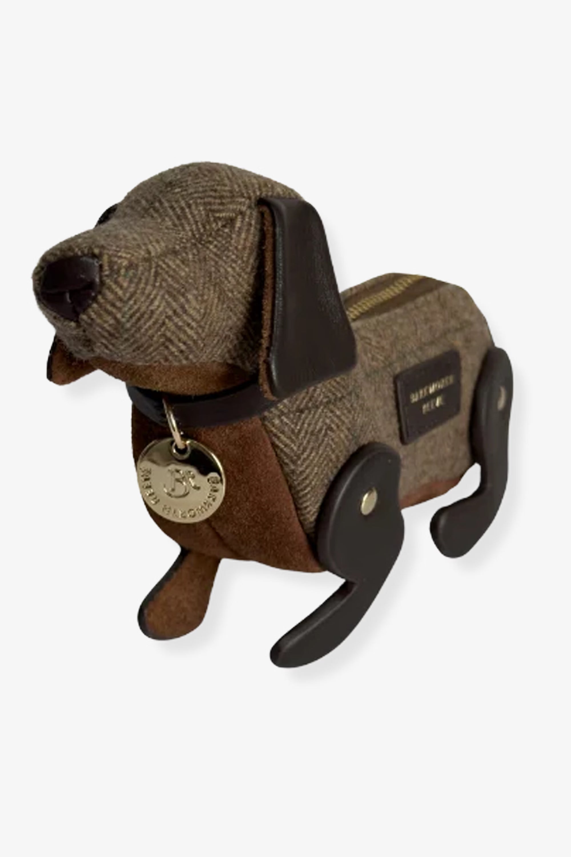 Barkworth Reeve Doogle the Puppy Purse #Colour_Tweed & Suede