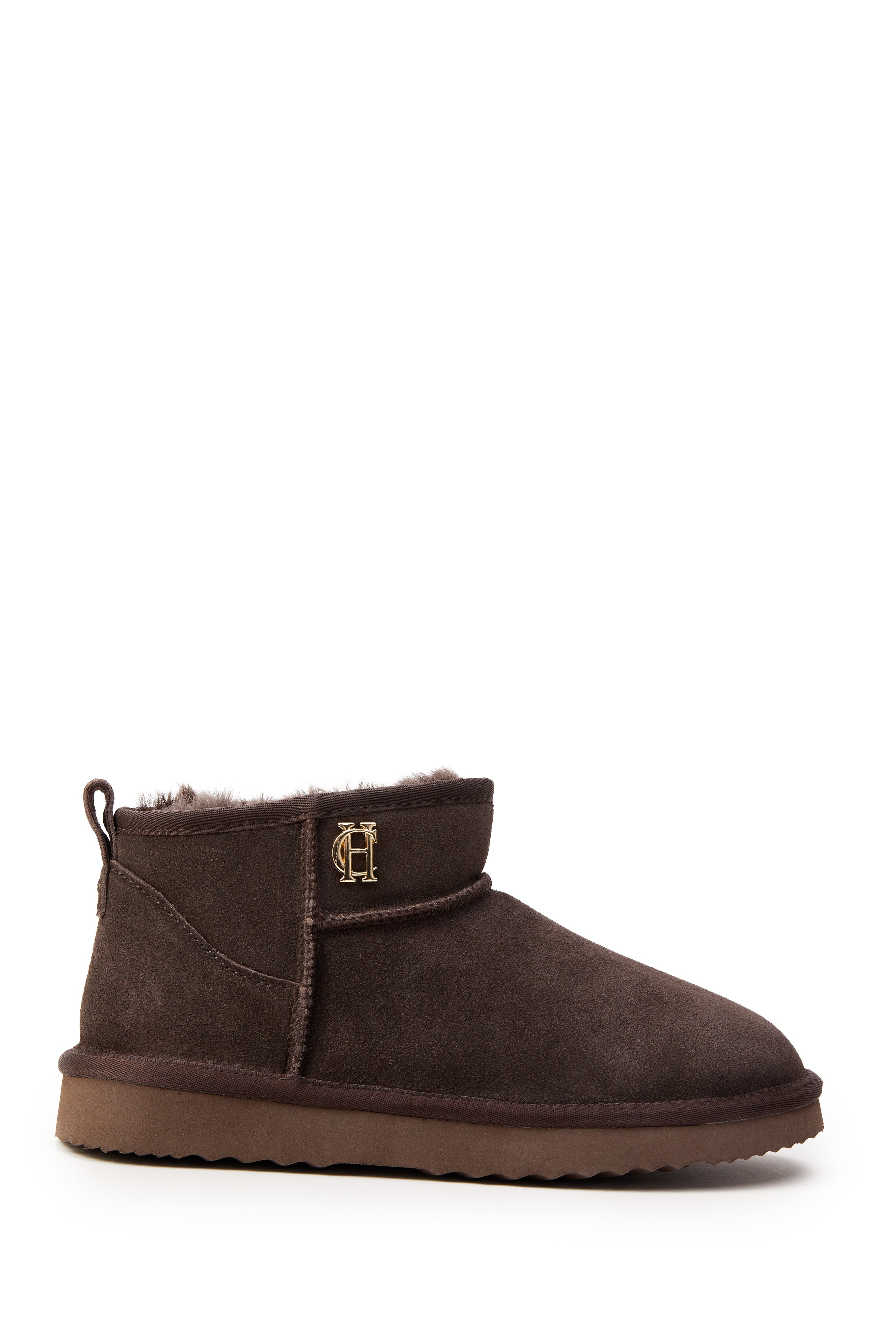 Ultra Mini Shearling Boot - chocolate - UK8