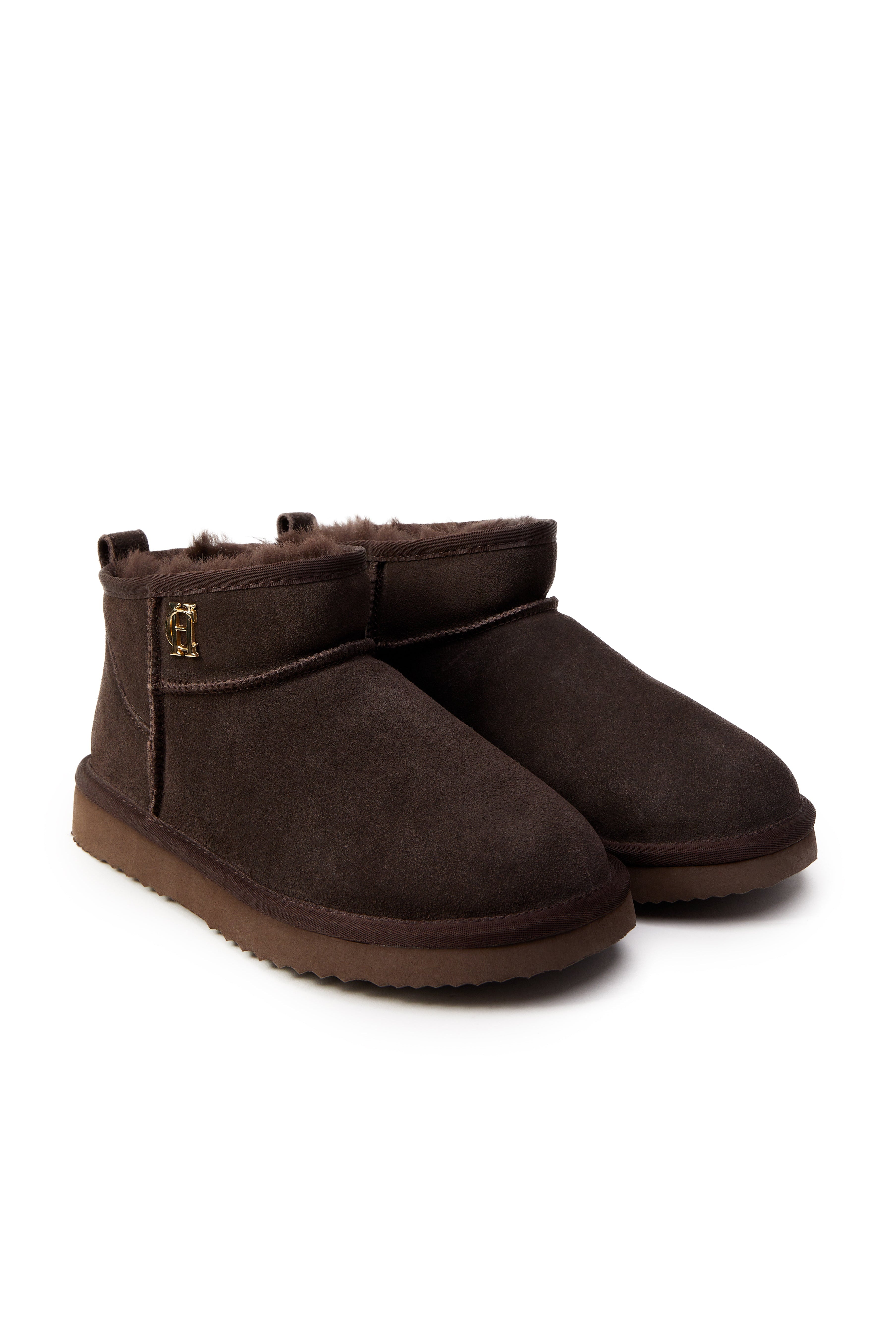 Ultra Mini Shearling Boot - chocolate - UK8 - View 100