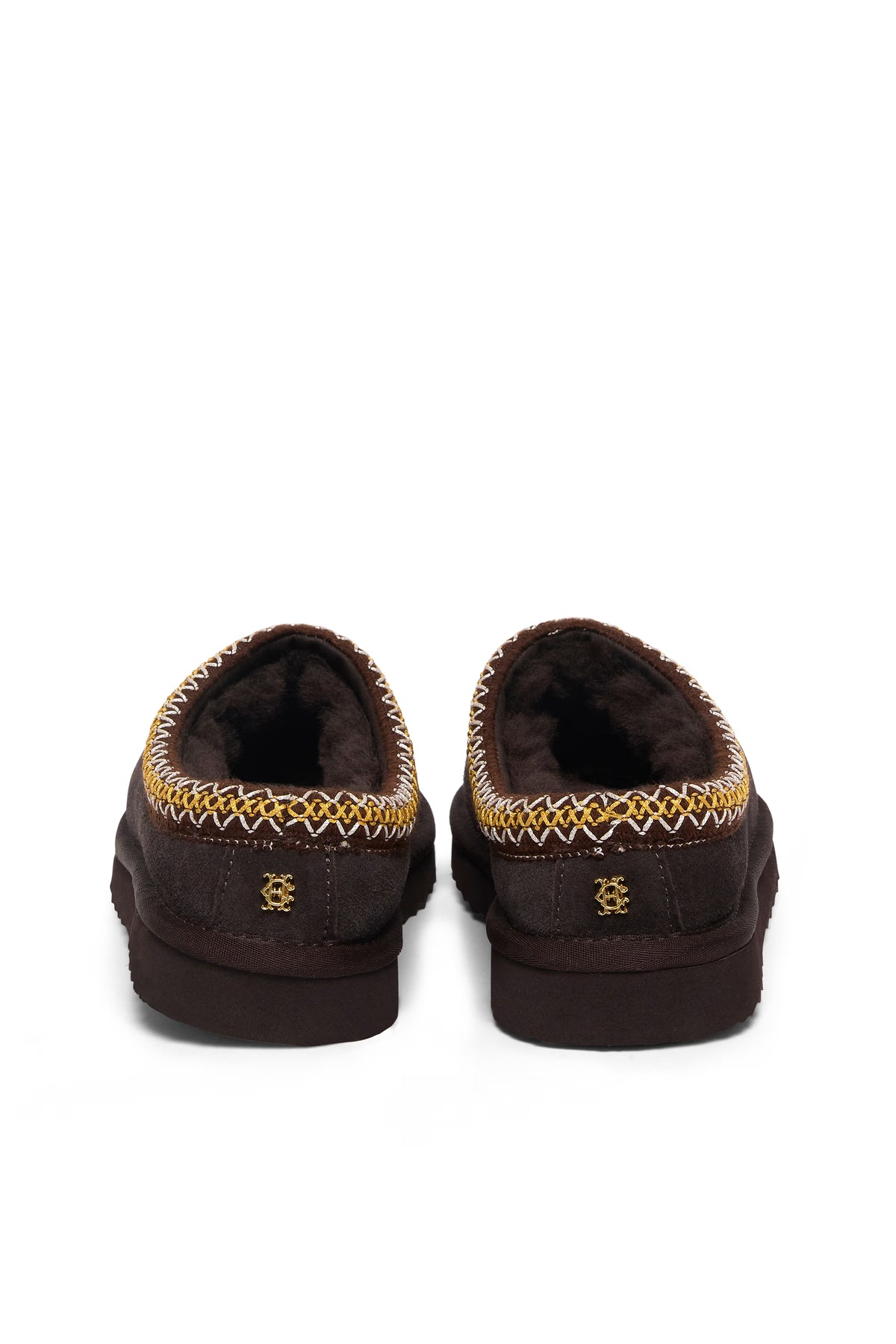 Holland Cooper Ultra Low Shearling Mule #Colour_Chocolate