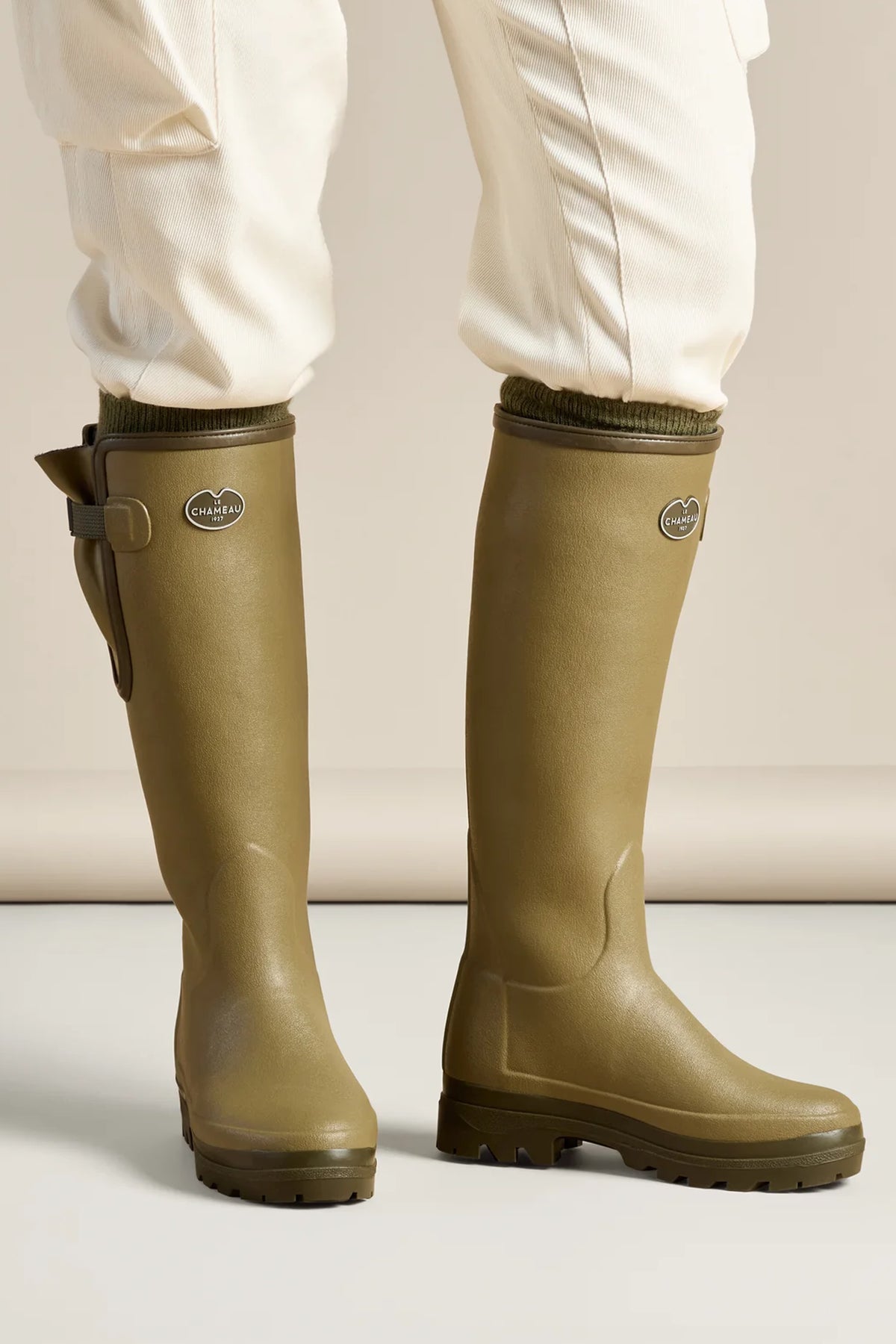 Le Chameau Women's Vierzonord Neoprene Lined Wellington Boot #Colour_Vert Vierzon