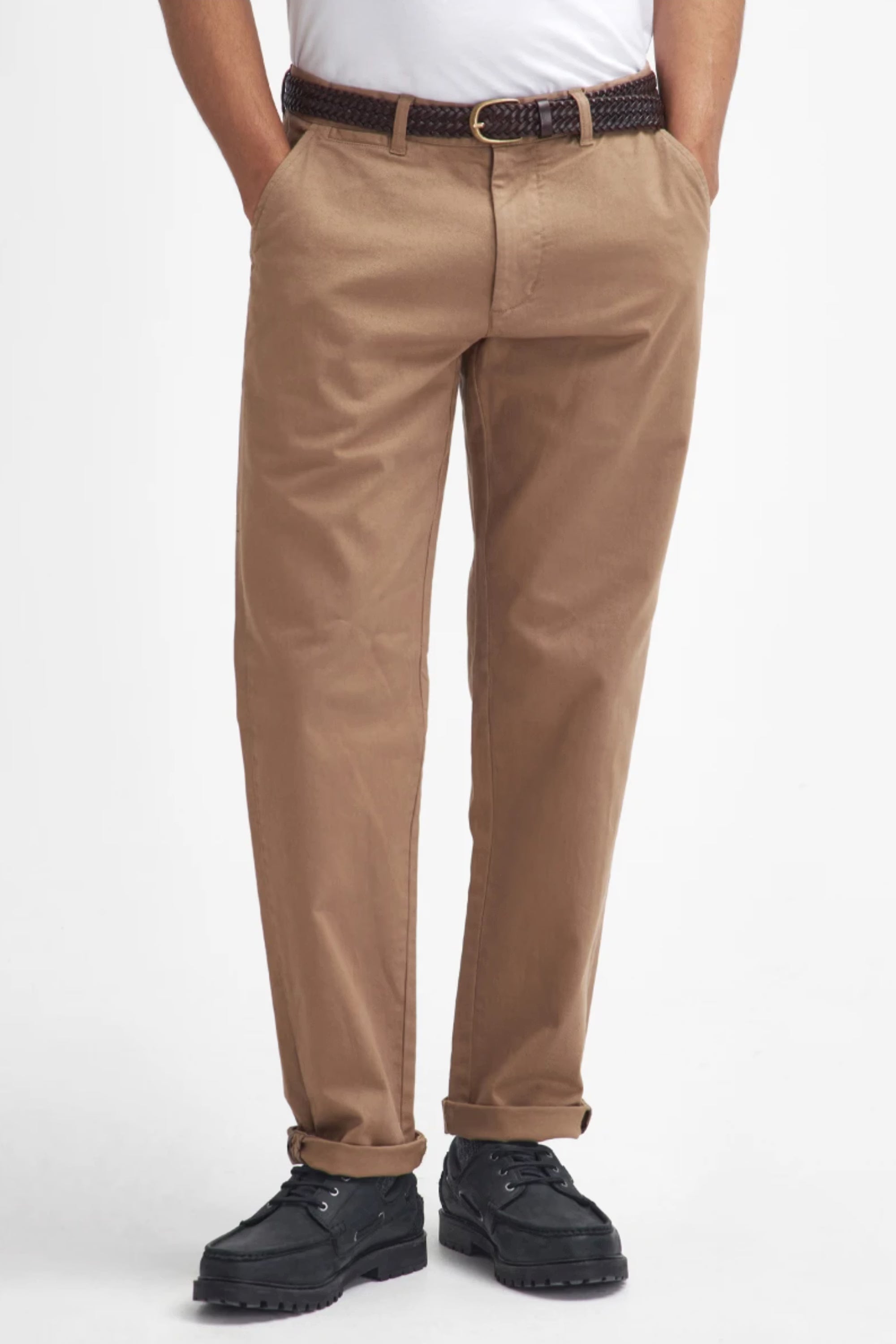 Barbour Washed Twill Tailored Trouser #Colour_Stone