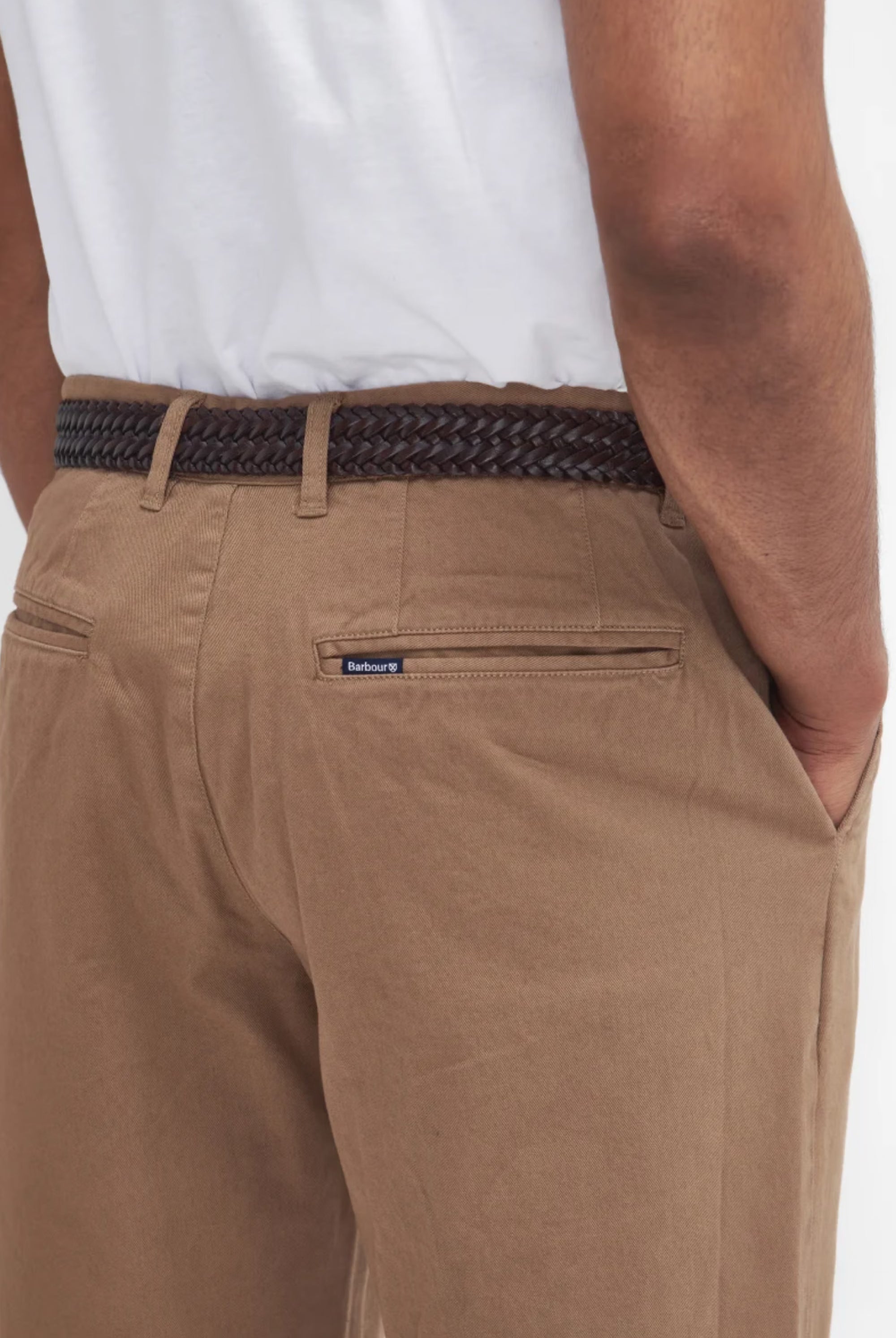 Barbour Washed Twill Tailored Trouser #Colour_Stone
