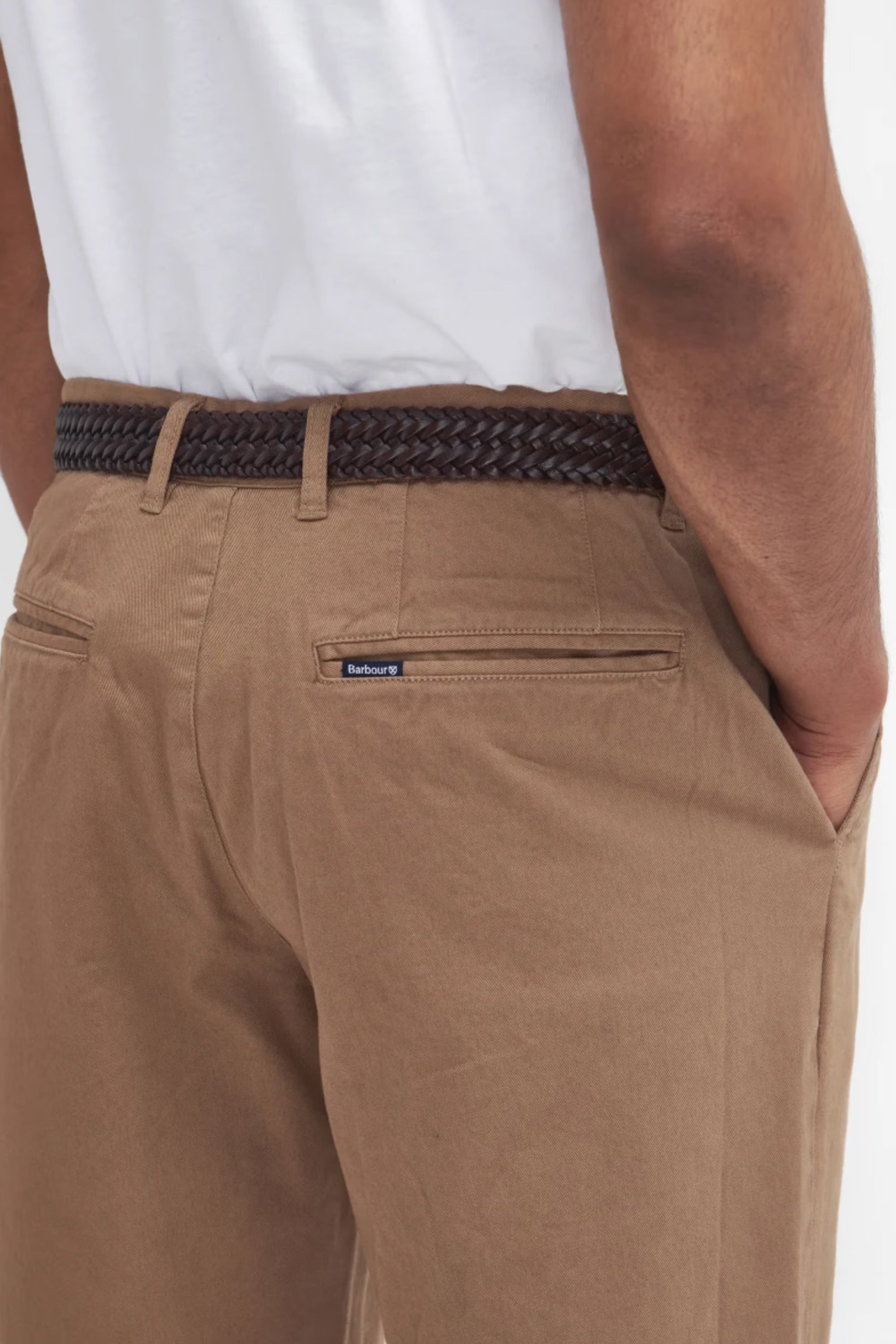 Barbour Washed Twill Tailored Trouser #Colour_Stone