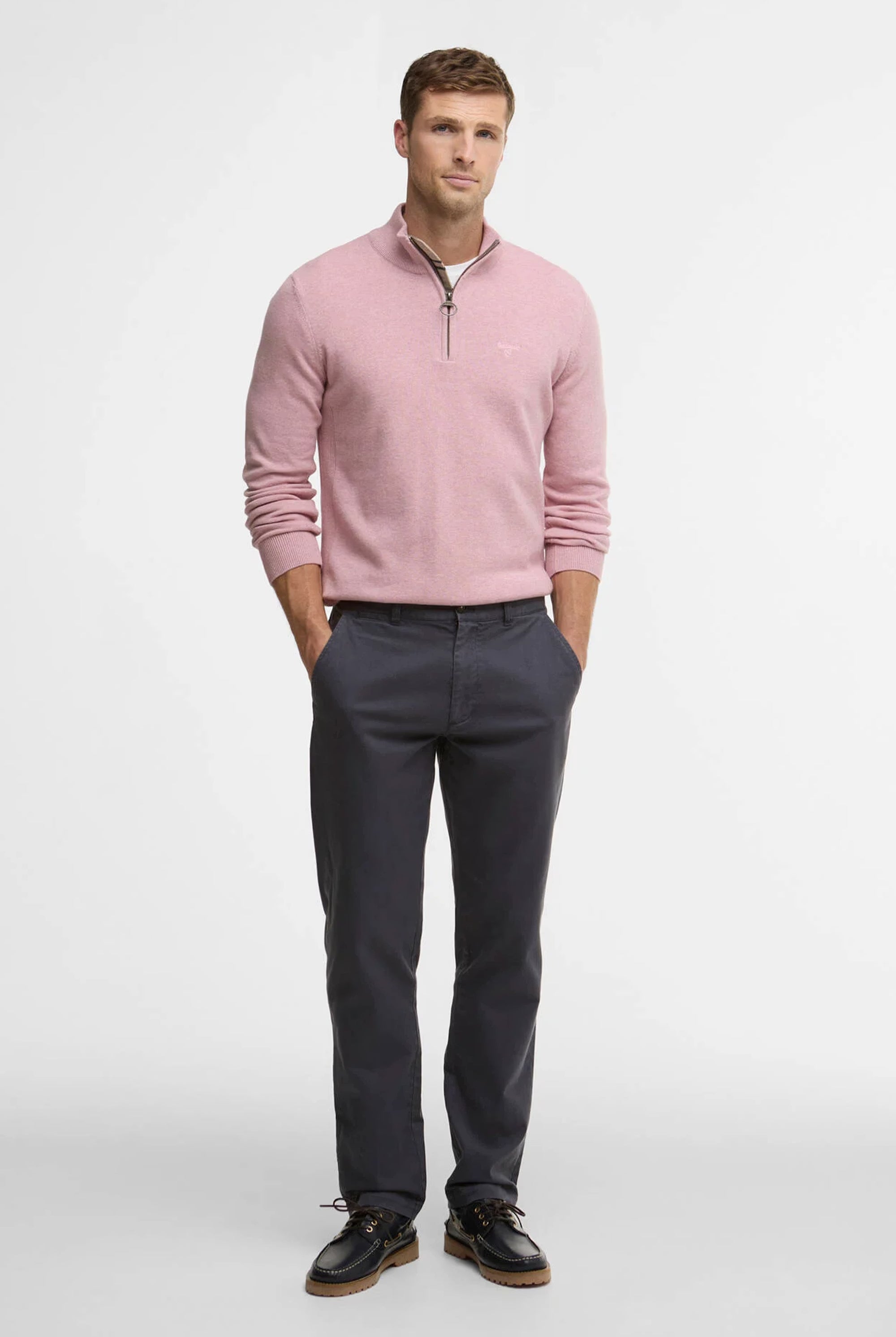 Barbour Washed Twill Tailored Trouser #Colour_Washed Navy