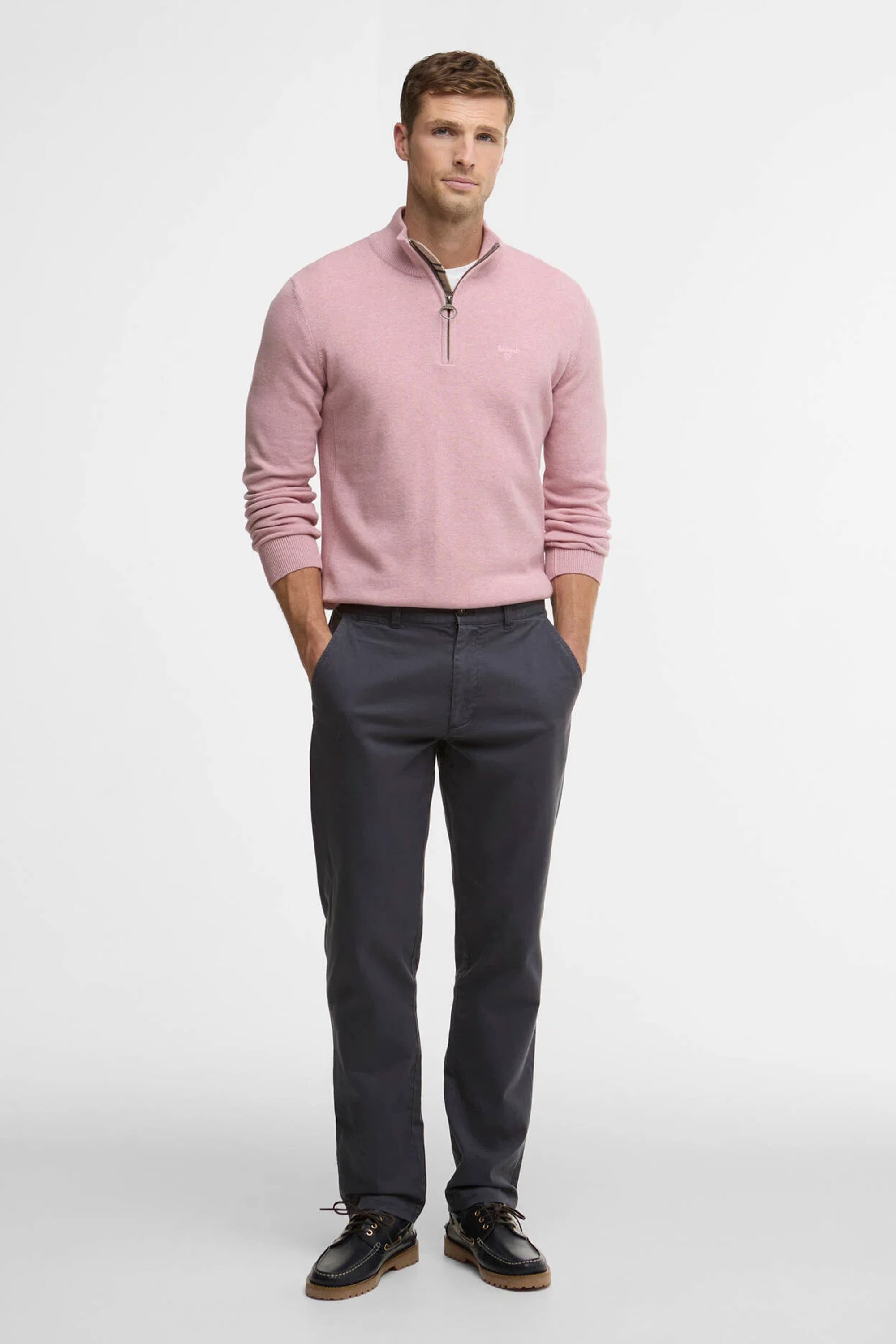 Barbour Washed Twill Tailored Trouser #Colour_Washed Navy