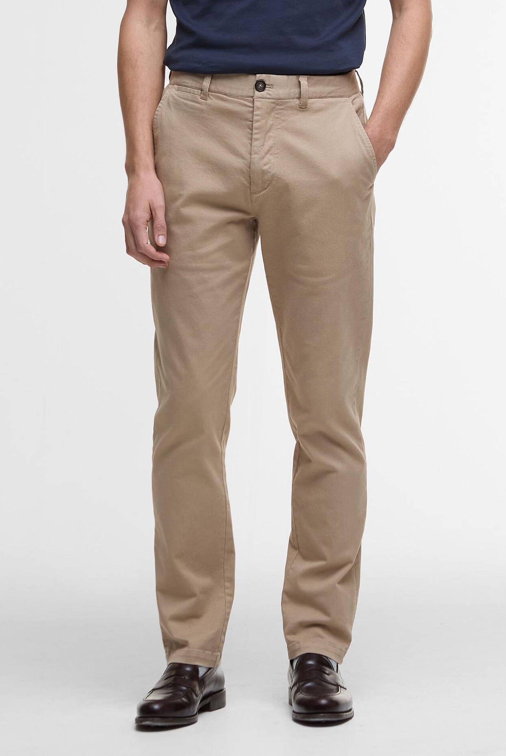 Barbour Washed Twill Tailored Trouser #Colour_Washed Stone