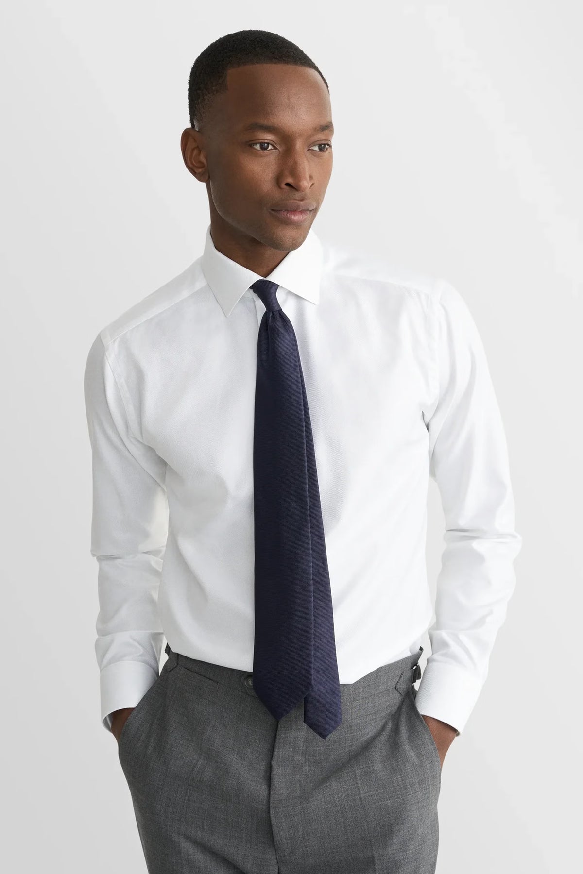 Textured Twill Effect Shirt