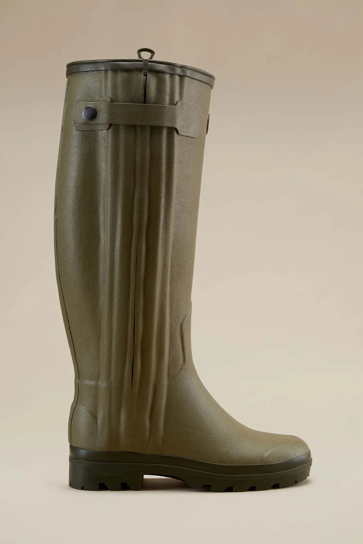 Le Chameau Women's Chasseur Leather Lined Wellington Boot #Colour_Vert Vierzon
