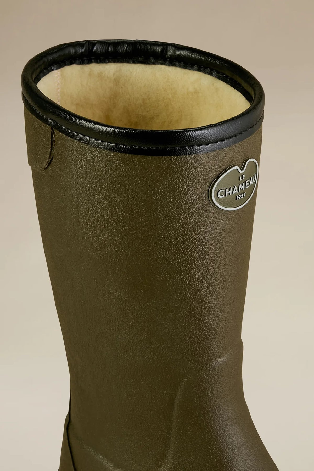 Le Chameau Women's Giverny Wool Lined Bottillon #Colour_Vert Chameau