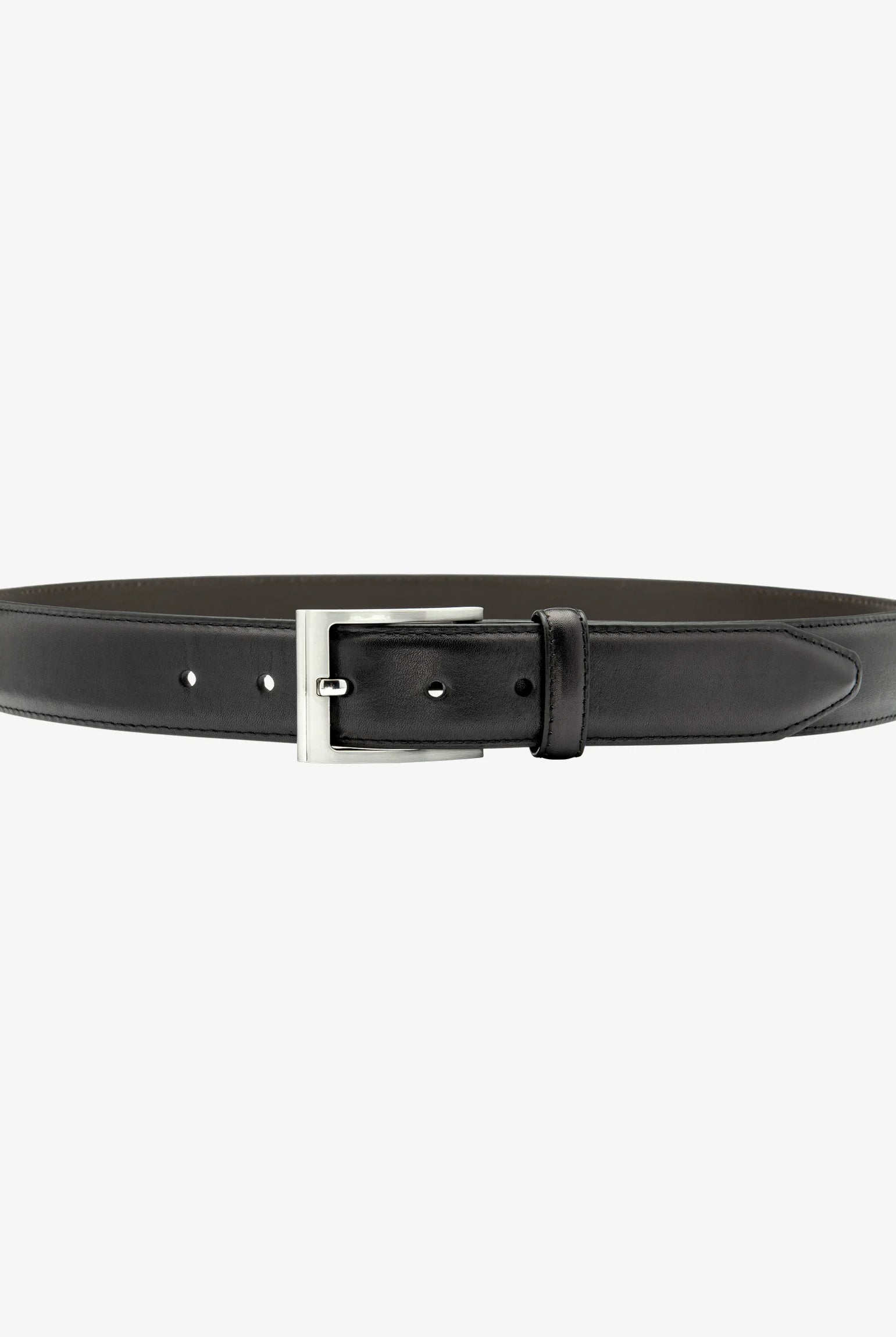 Loake Dark Brown Philip Leather Belt #Colour_Dark Brown