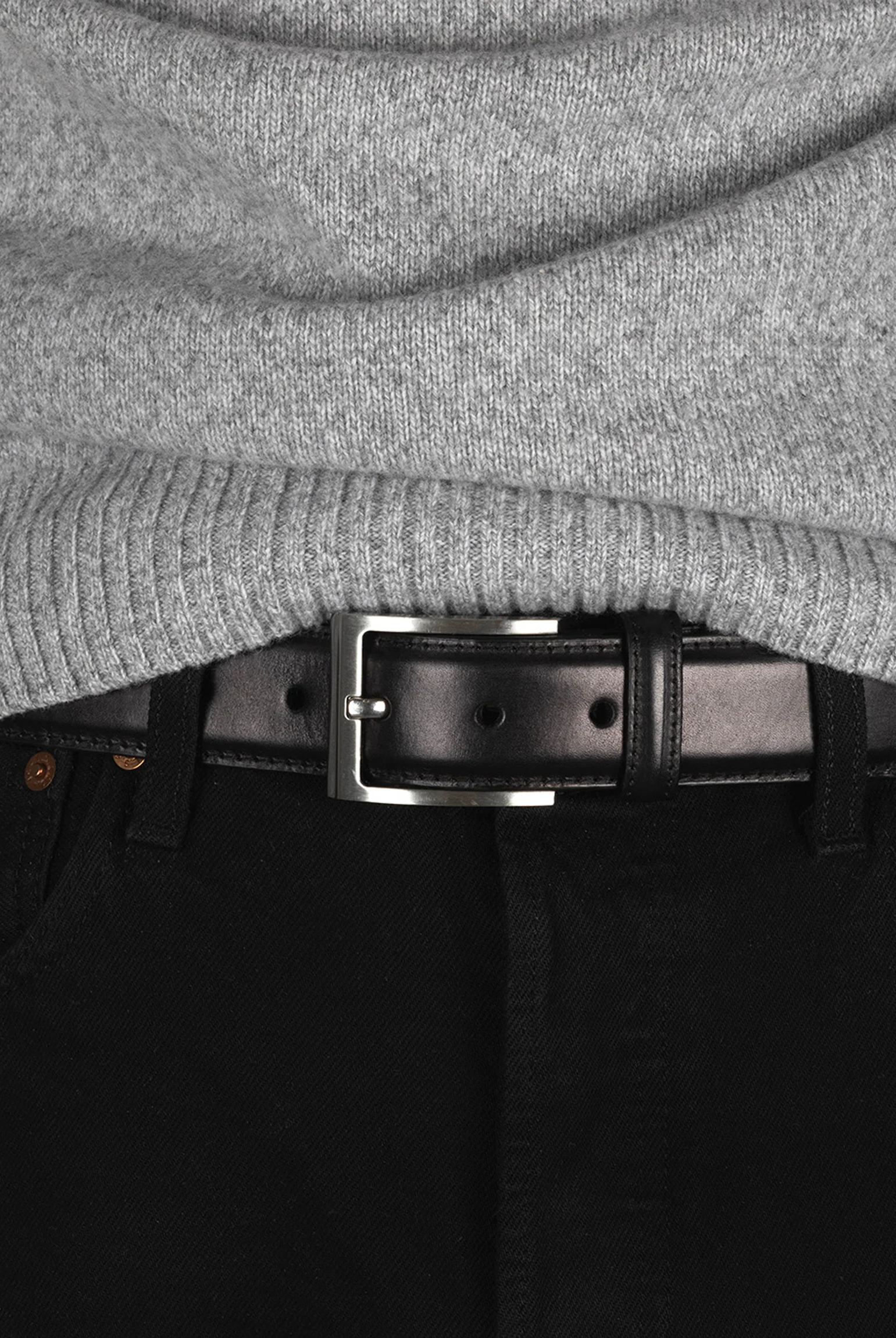 Loake Dark Brown Philip Leather Belt #Colour_Dark Brown