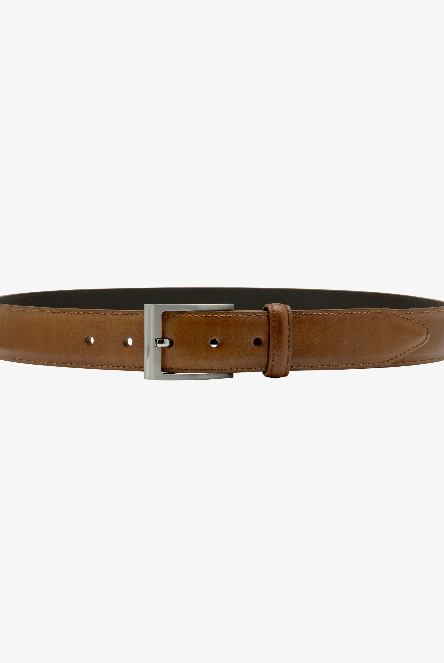 Loake Dark Brown Philip Leather Belt #Colour_Dark Brown