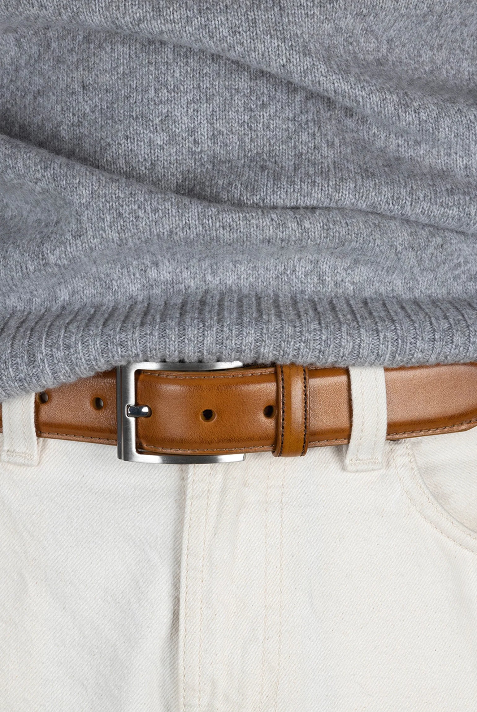 Loake Dark Brown Philip Leather Belt #Colour_Dark Brown
