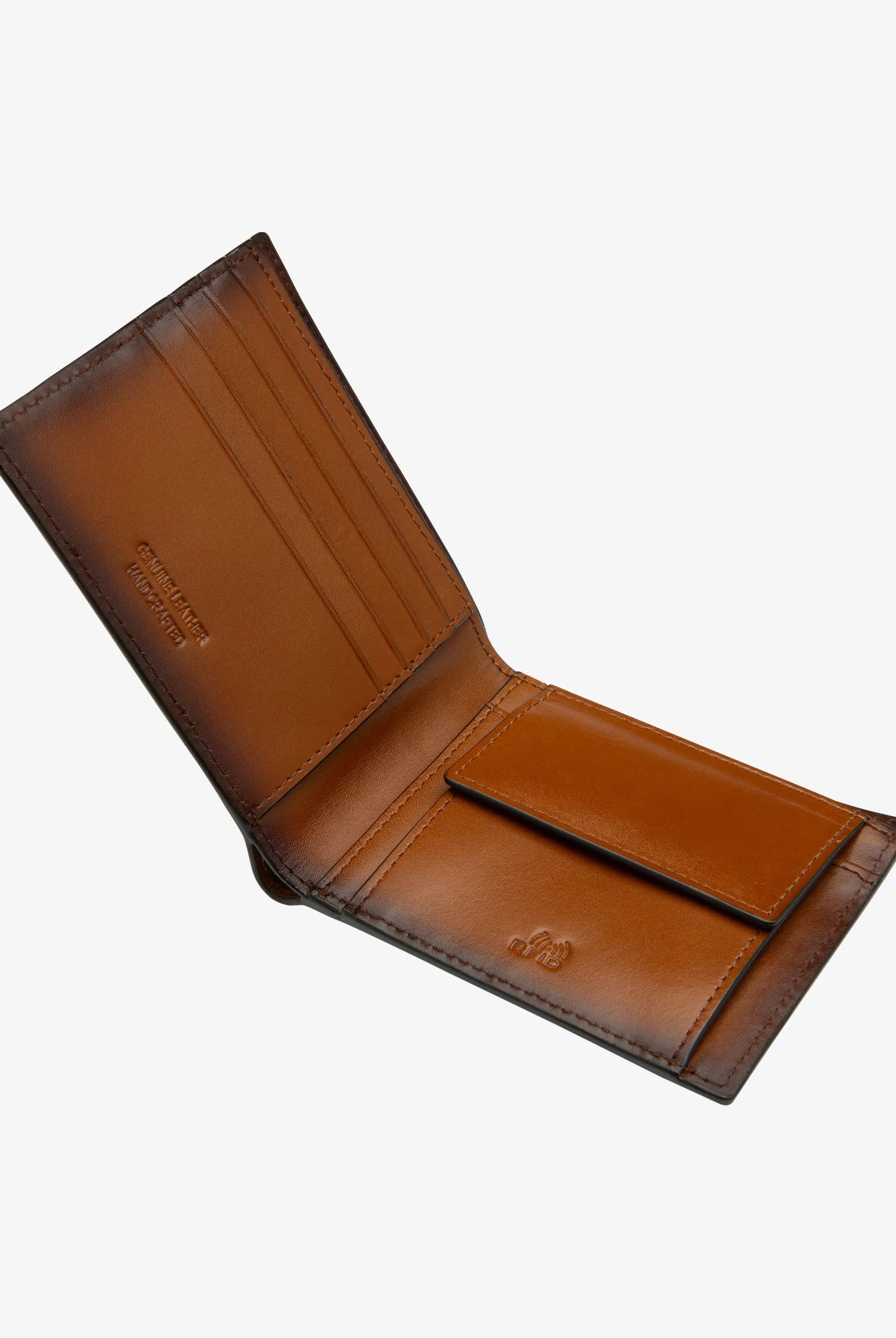 Loake Whiskey Barclay Card & Coin Wallet #Colour_Whiskey