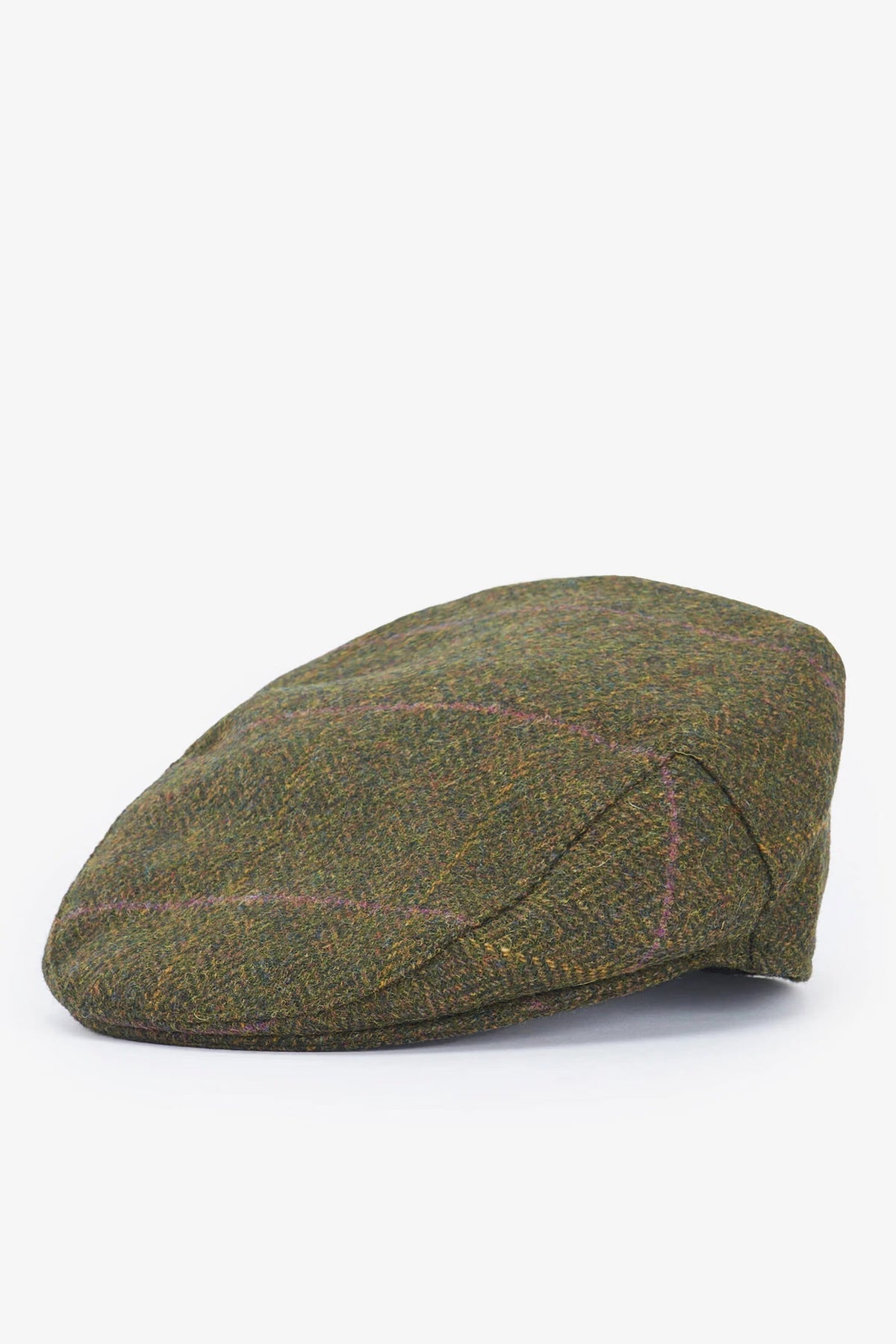 Barbour Crieff Flat Cap #Colour_Olive/Purple/Yellow
