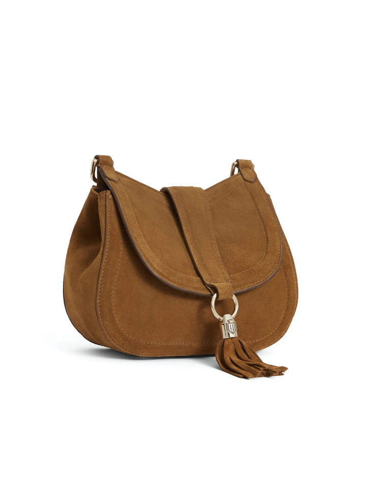 Fairfax & Favor Tan Suede Langham Messenger Bag #Colour_Tan Suede