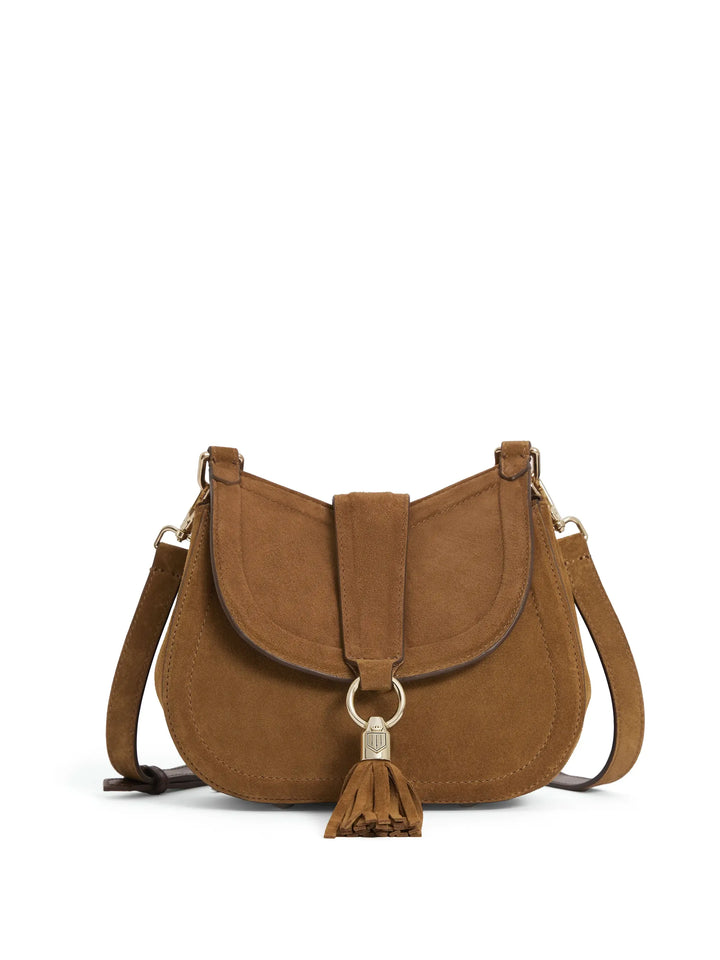 Fairfax & Favor Tan Suede Langham Messenger Bag #Colour_Tan Suede