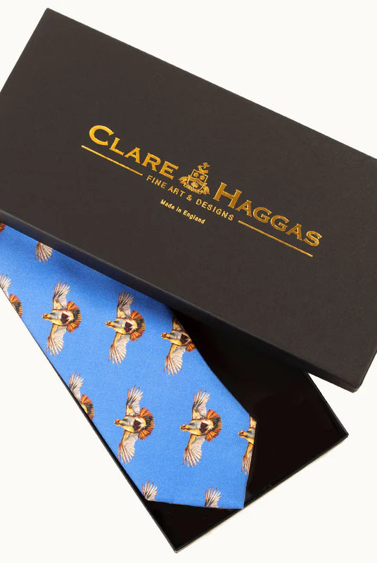 Clare Haggas Silk Tie High Flyer #Colour_Cobolt Blue