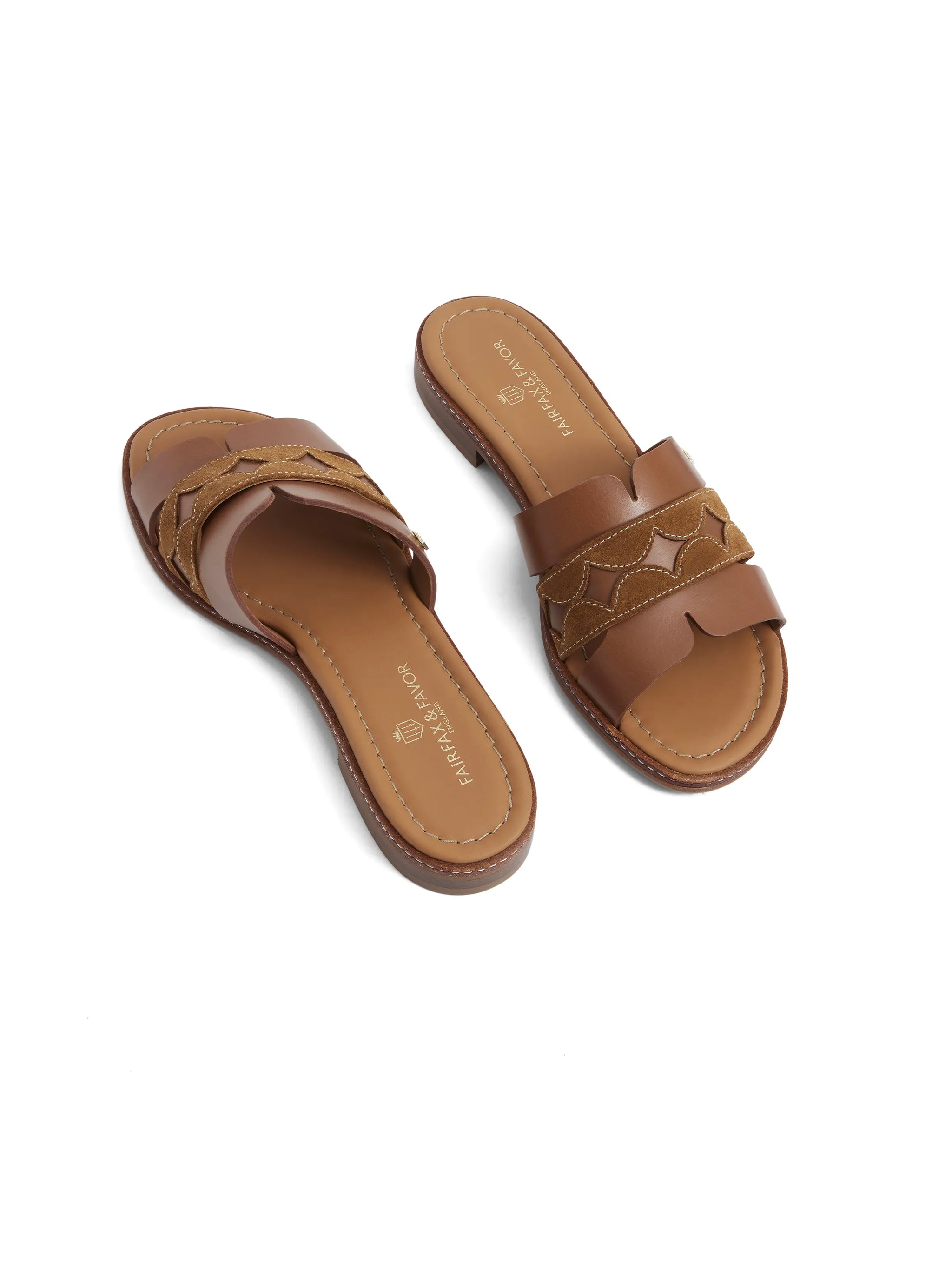Fairfax & Favor Tan Suede Ohio Mule #Colour_Tan Suede