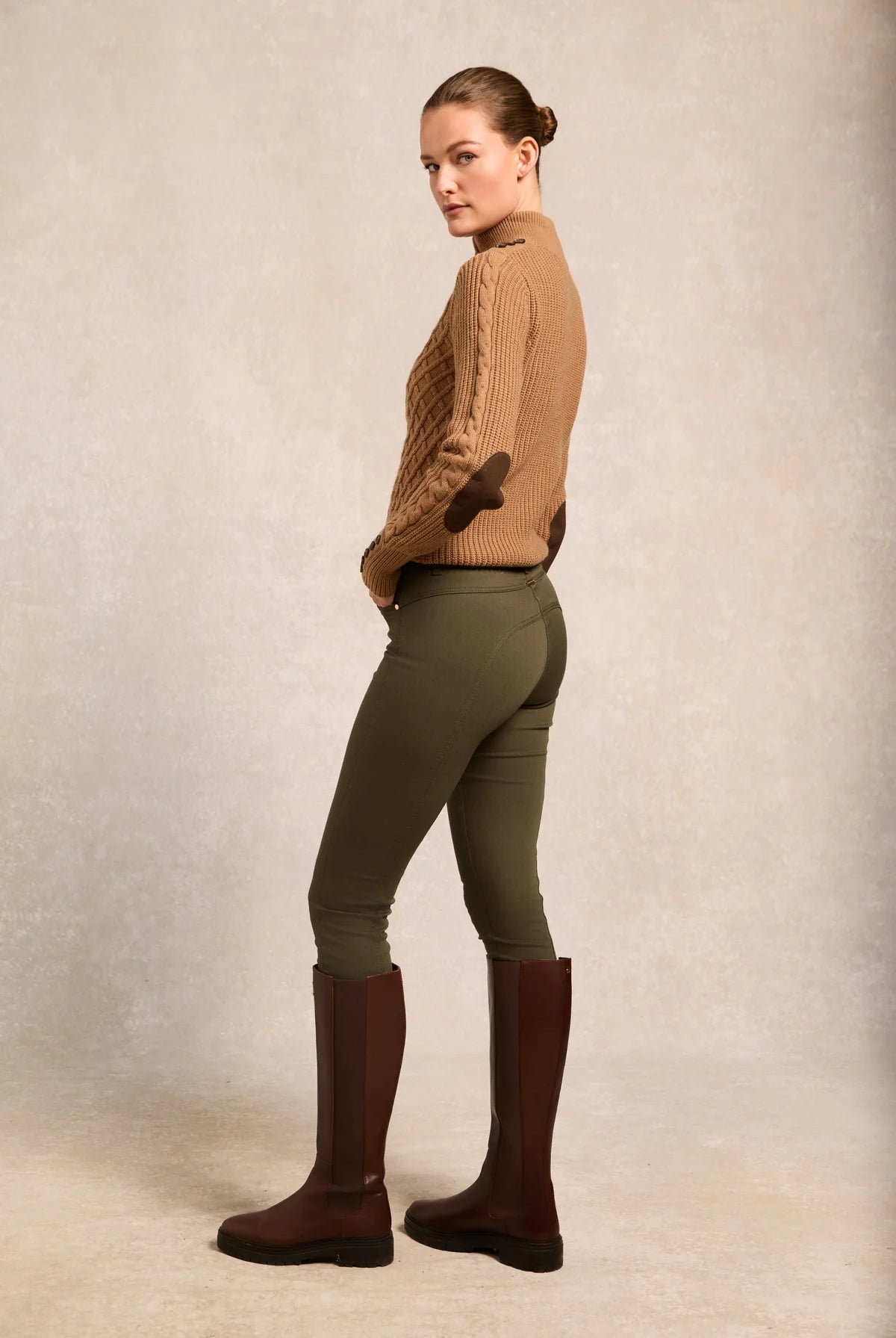 Holland Cooper Jodhpur Jean in Hunter Green #Colour_Hunter Green