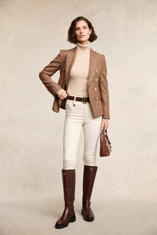 Holland Cooper Jodhpur Jean in Hunter Green #Colour_Oatmeal