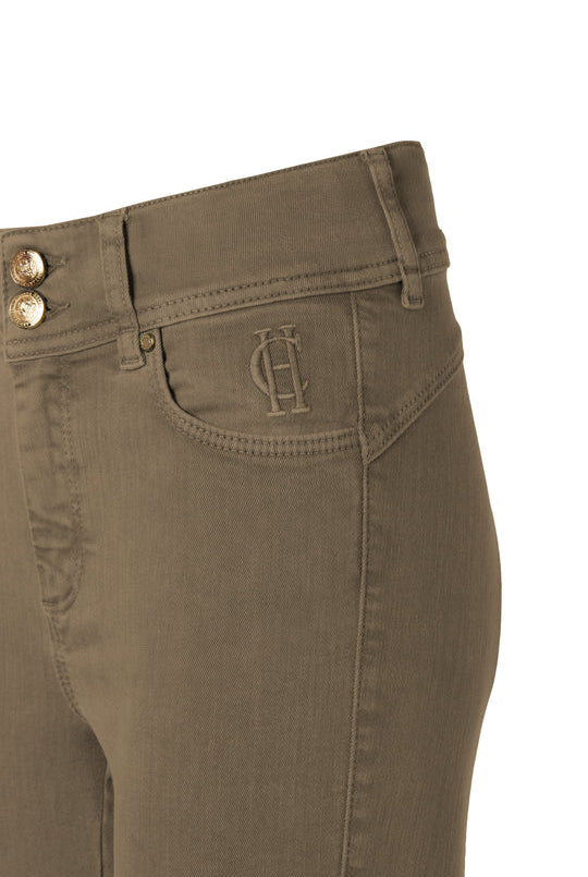 Holland Cooper Jodhpur Jean in Washed Khaki #Colour_Washed Khaki