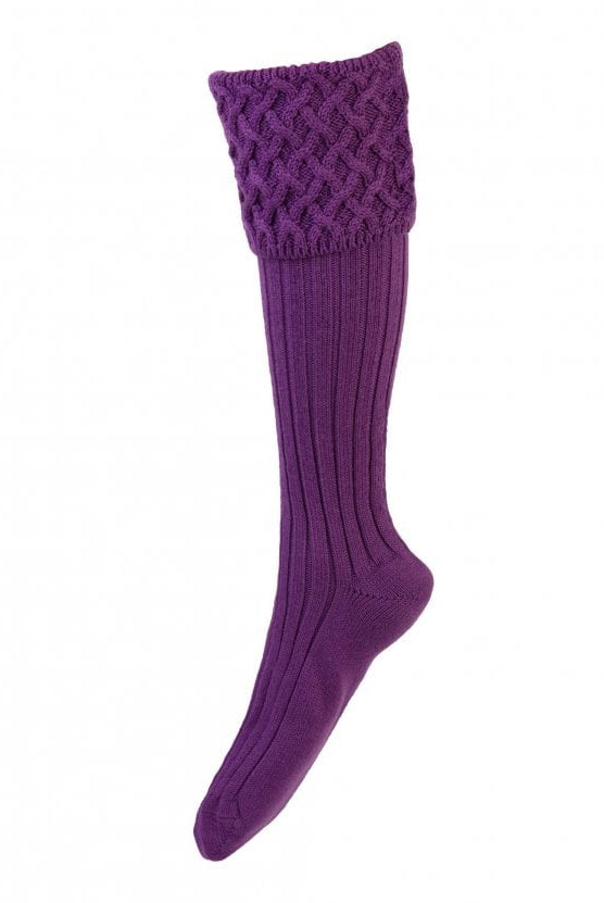 House of Cheviot Lady Rannoch Socks #Colour_Orchid