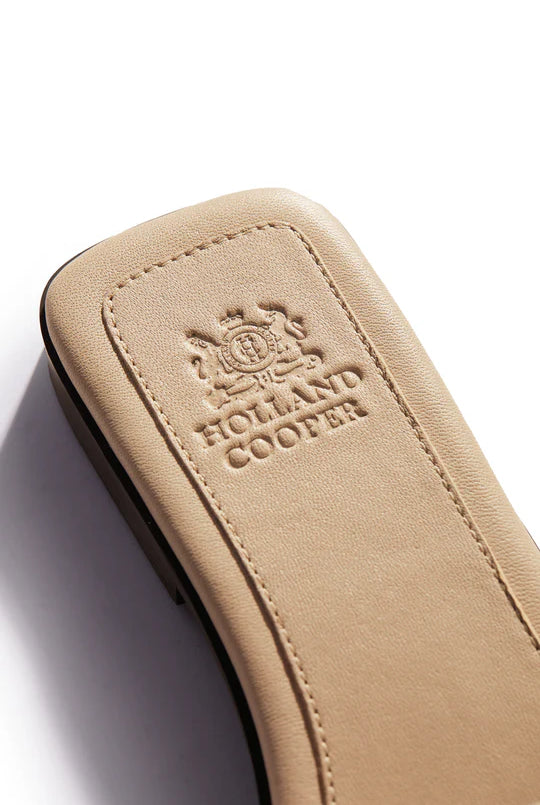 Holland Cooper Monogram Slides #Colour_Taupe Croc