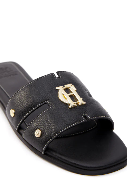 Holland Cooper Monogram Slides #Colour_Black