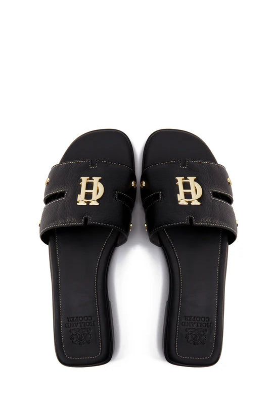 Holland Cooper Monogram Slides #Colour_Black